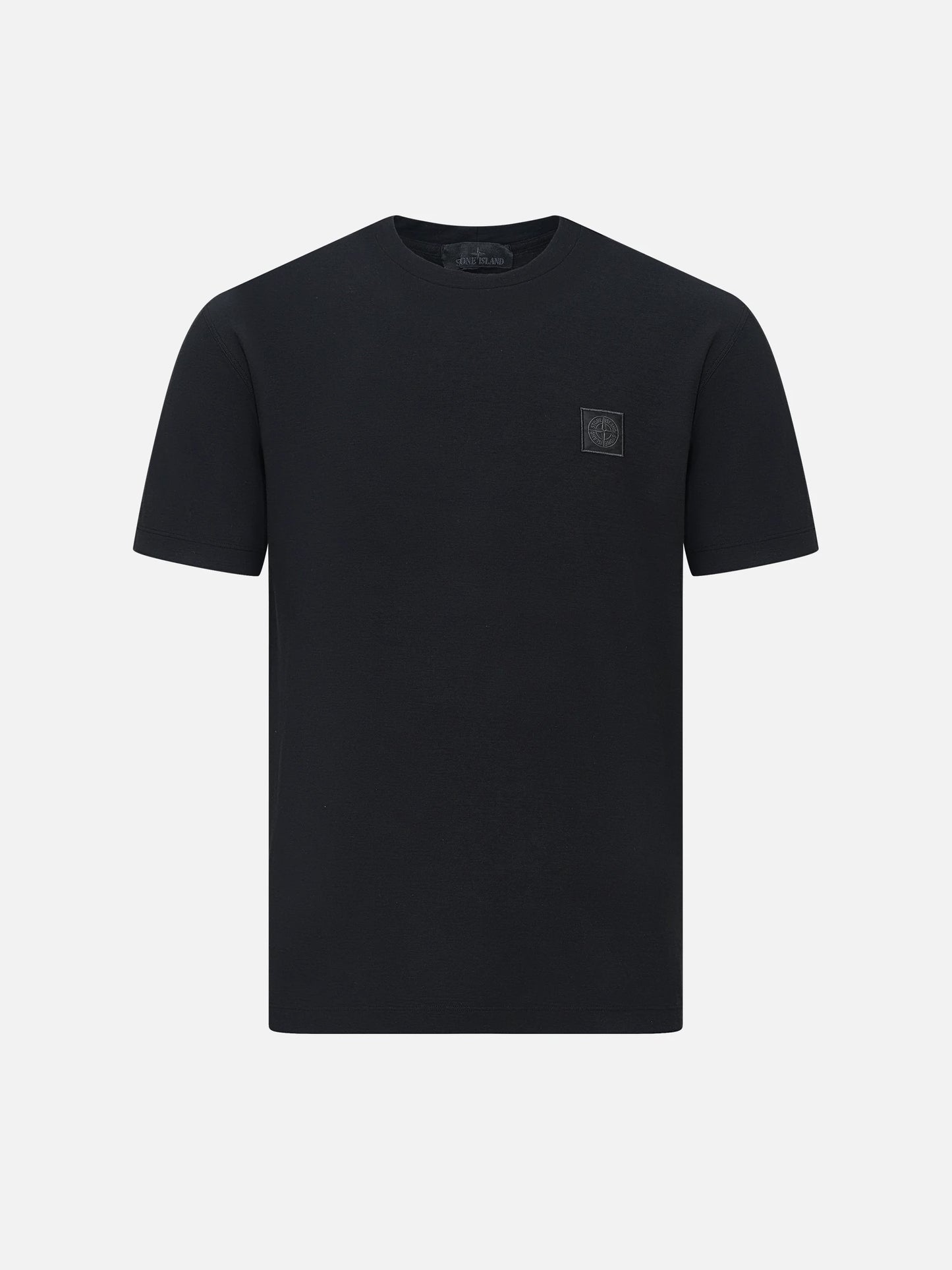 STONE ISLAND - T-Shirt Ghost mit Logo-Patch für Herren in Schwarz - Black