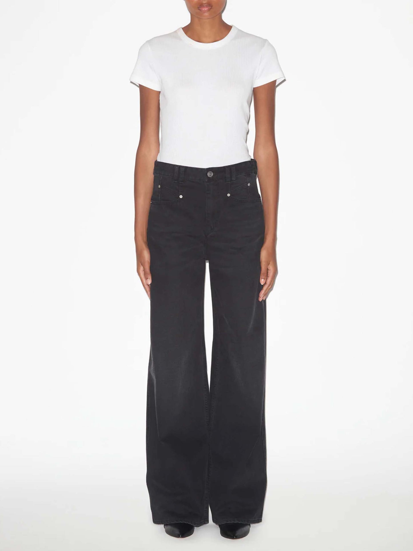 ISABEL MARANT - Jeans Lemony mit weitem Bein für Damen in Schwarz - Black