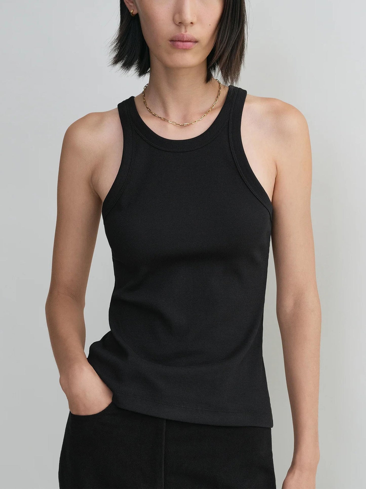 TOTEME - Geripptes Tank-Top für Damen in Schwarz - Black