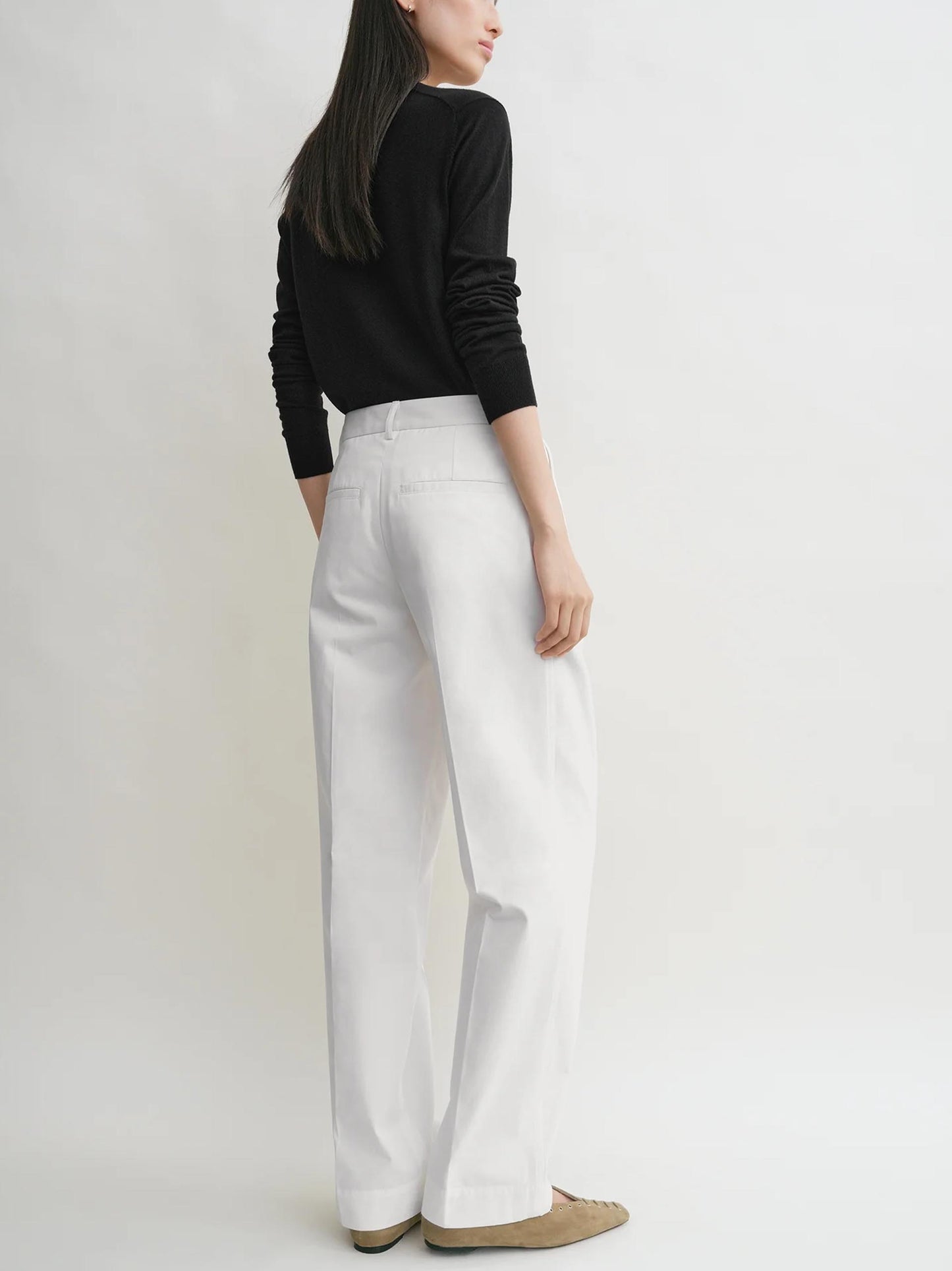 TOTEME - Hose mit Bundfalten für Damen in Weiss - White
