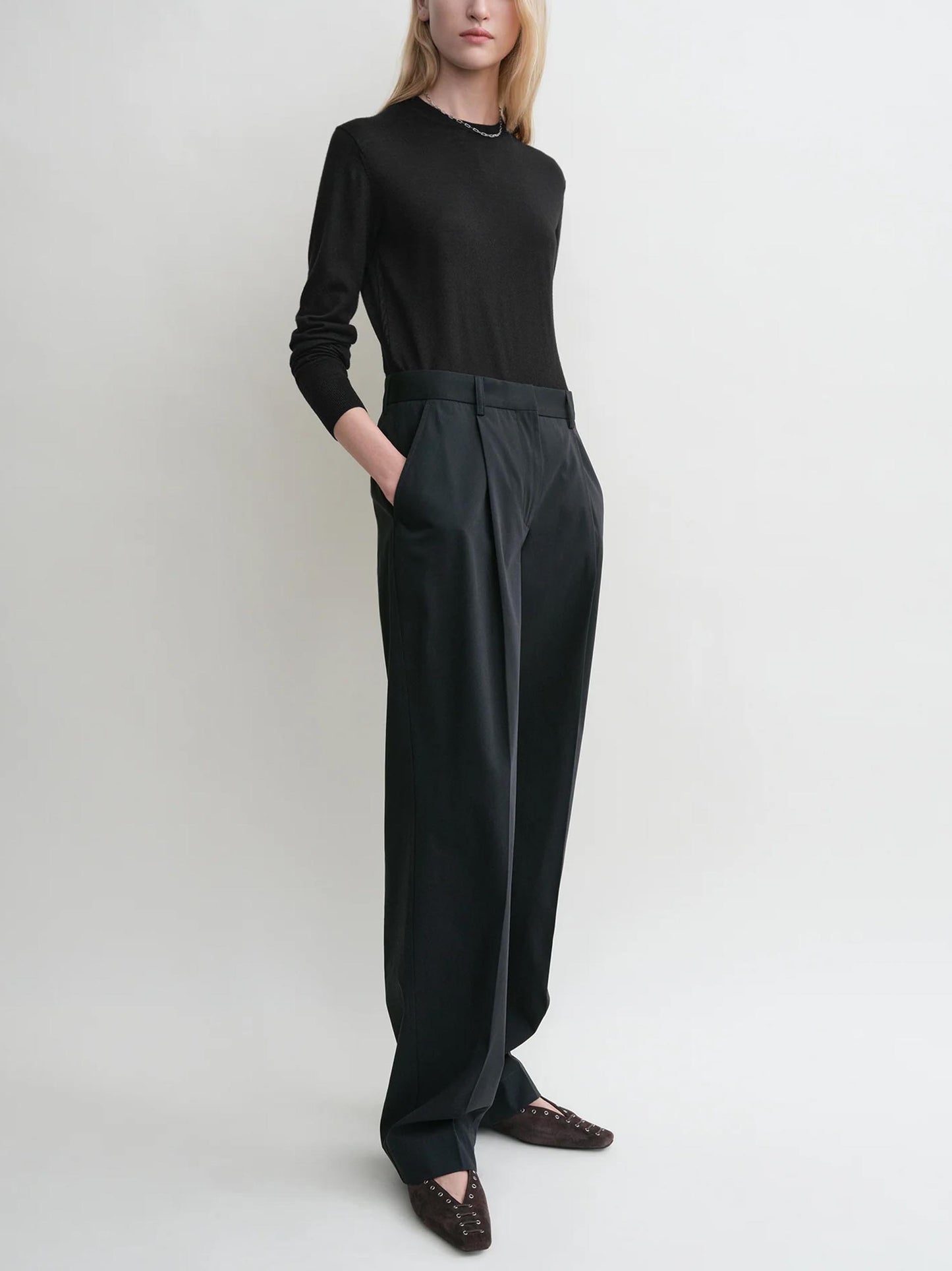 TOTEME - Hose mit Bundfalten für Damen in Dunkelblau - Dark blue