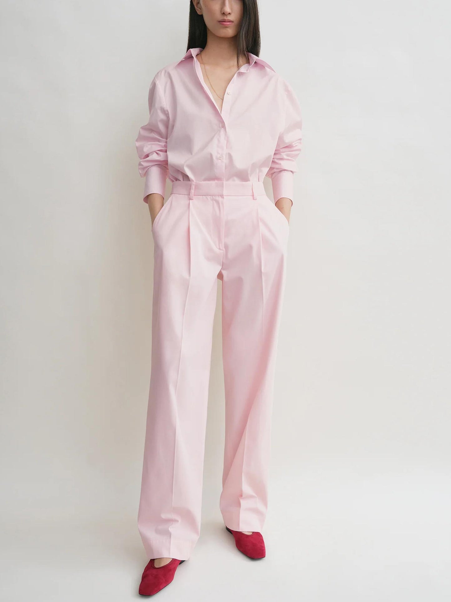 TOTEME - Hose mit Bundfalten für Damen in Hellrosa - Light pink