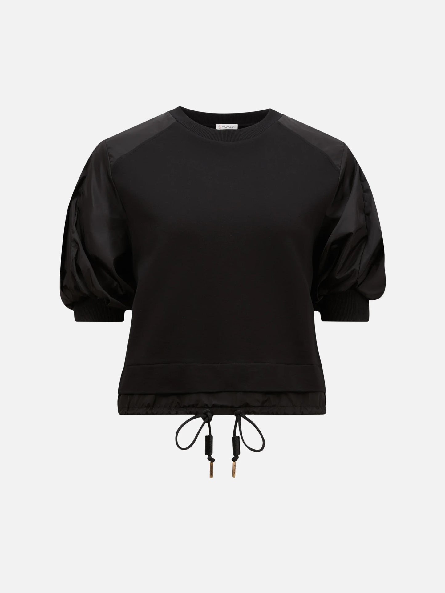MONCLER - T-Shirt mit Puffärmeln für Damen in Schwarz - Black