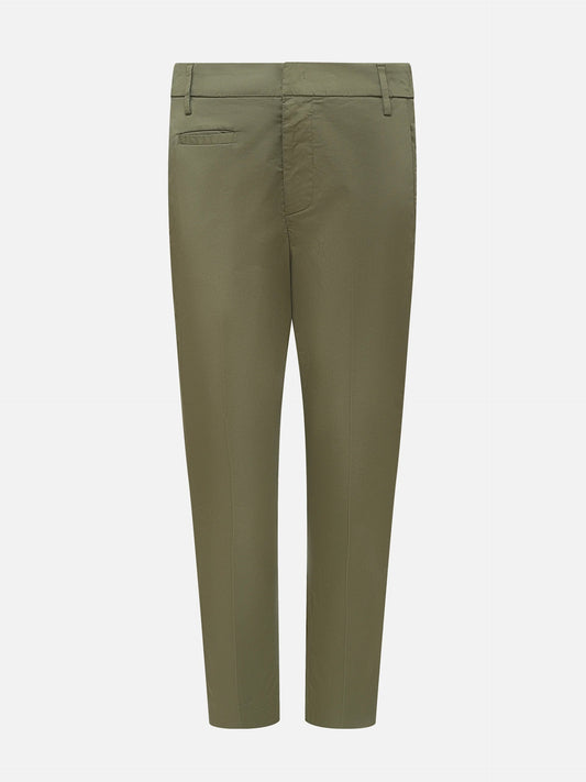 DONDUP - Hose Ariel aus Stretch-Baumwolle für Damen in Olivgrün - Olive green