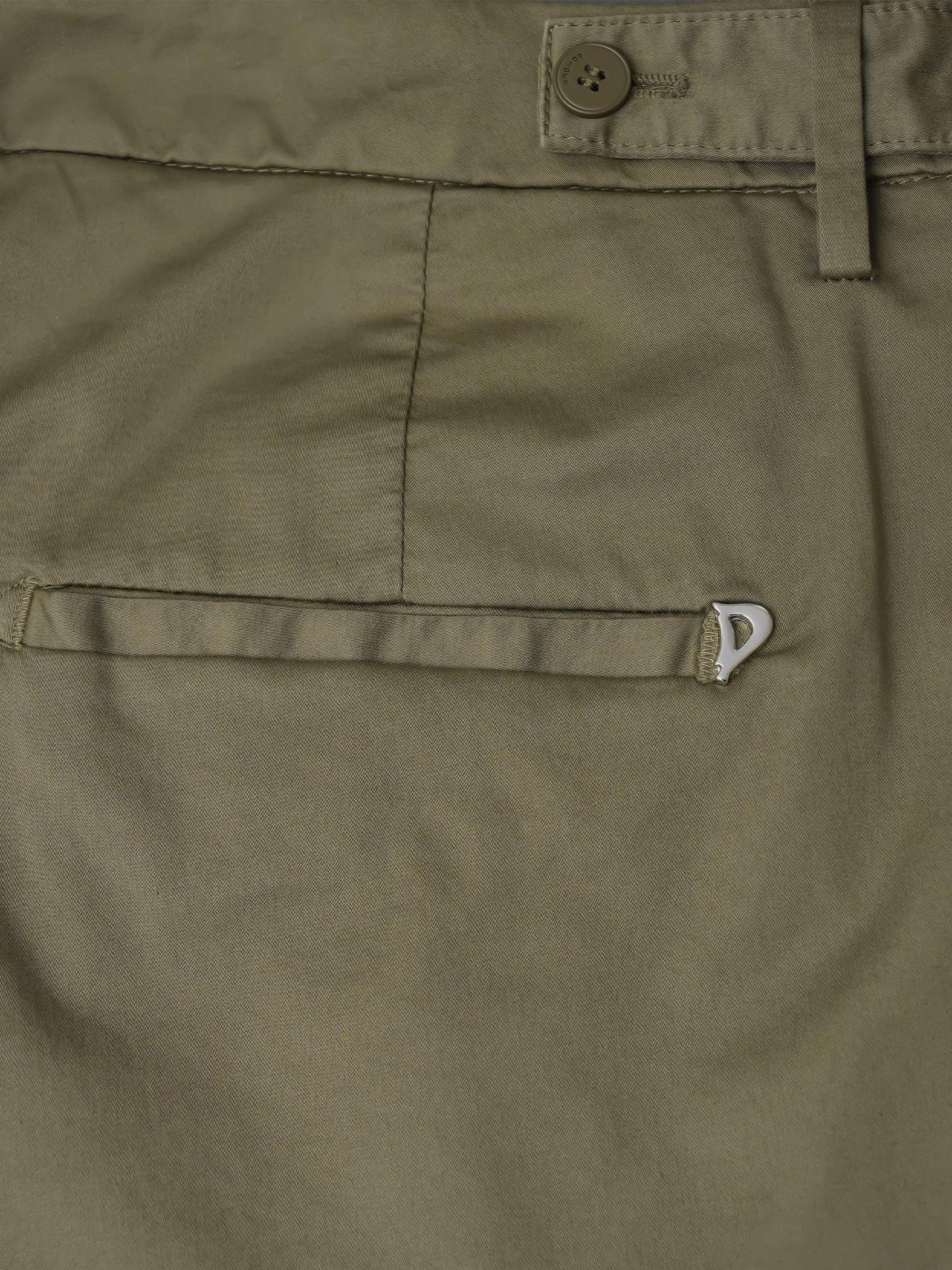 DONDUP - Hose Ariel aus Stretch-Baumwolle für Damen in Olivgrün - Olive green
