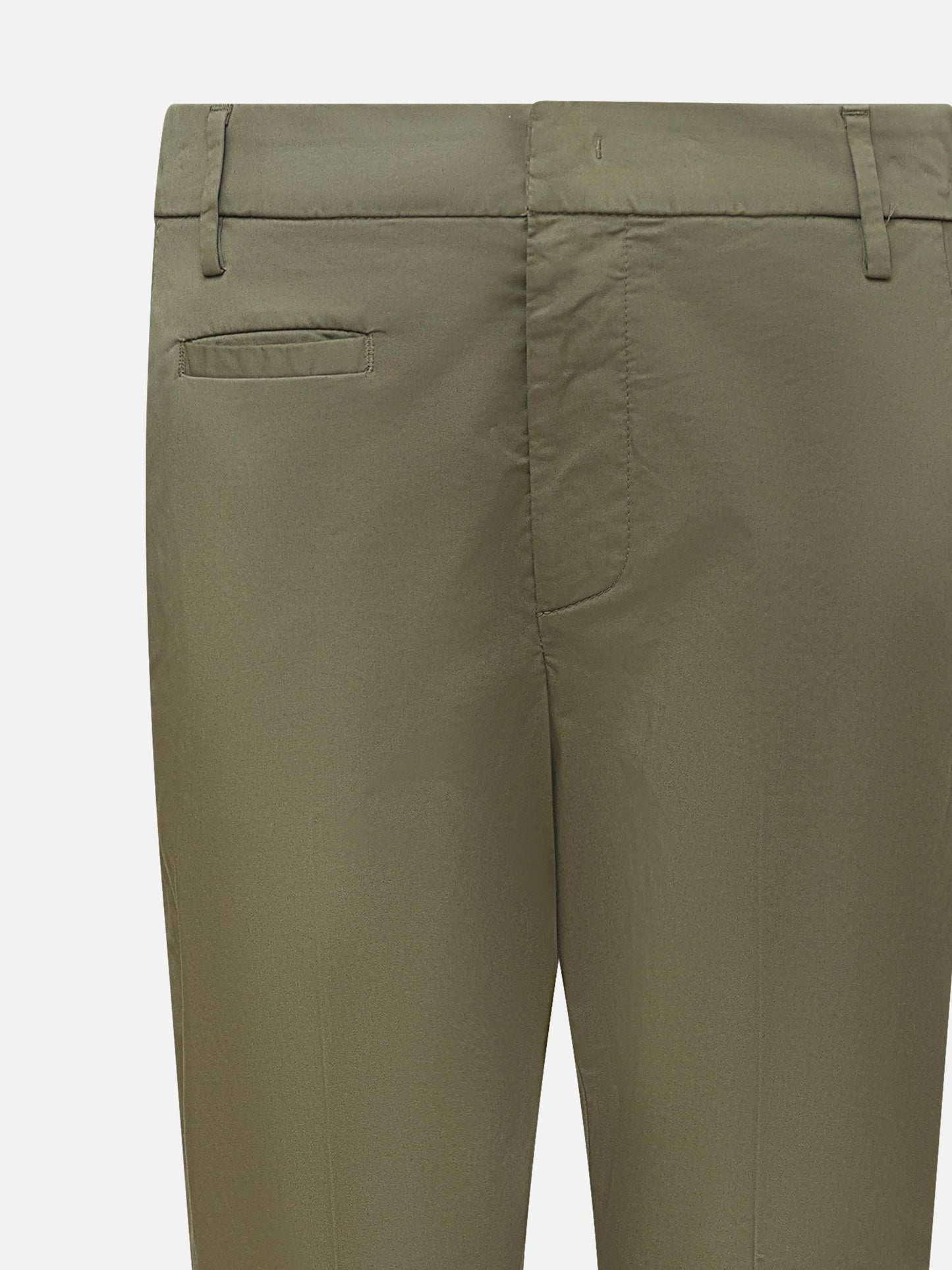 DONDUP - Hose Ariel aus Stretch-Baumwolle für Damen in Olivgrün - Olive green
