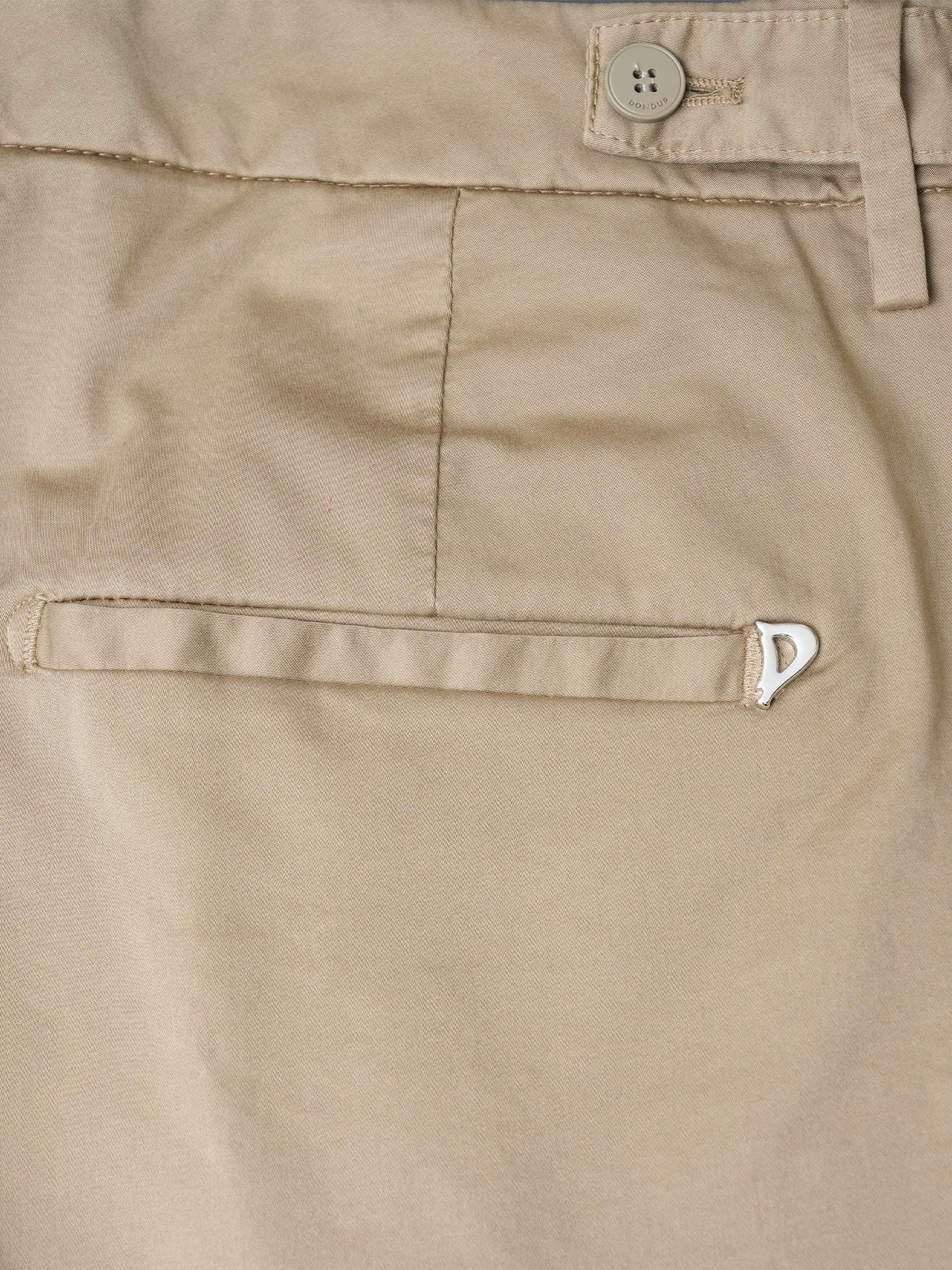 DONDUP - Hose Ariel aus Stretch-Baumwolle für Damen in Camel Beige
