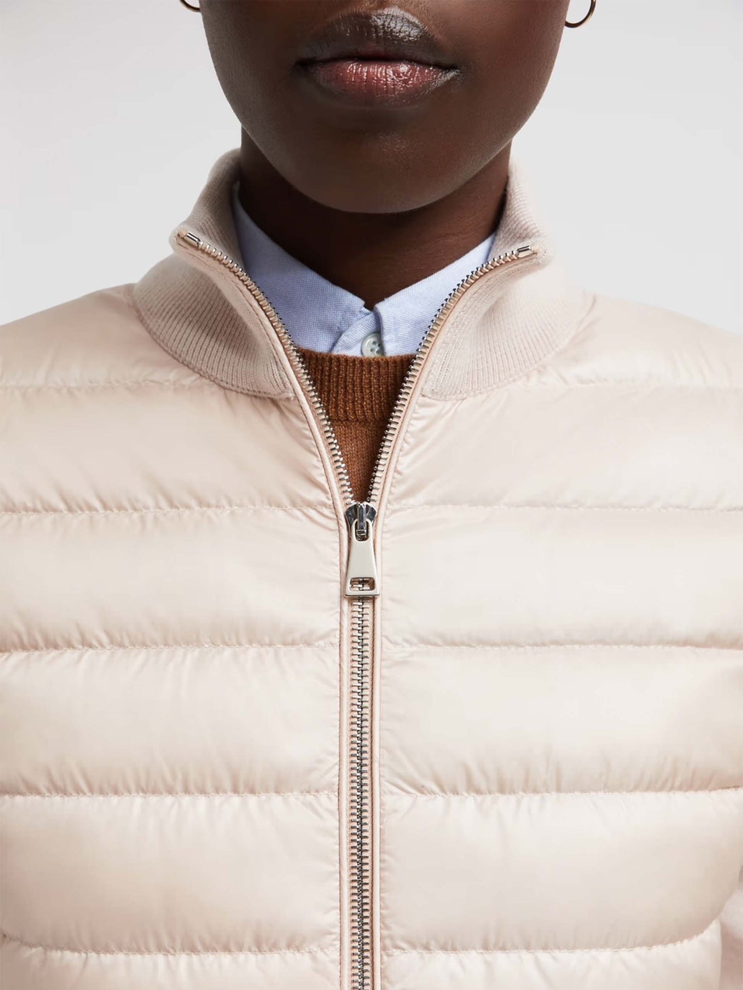 MONCLER - Daunen-Strickjacke aus Wolle für Damen