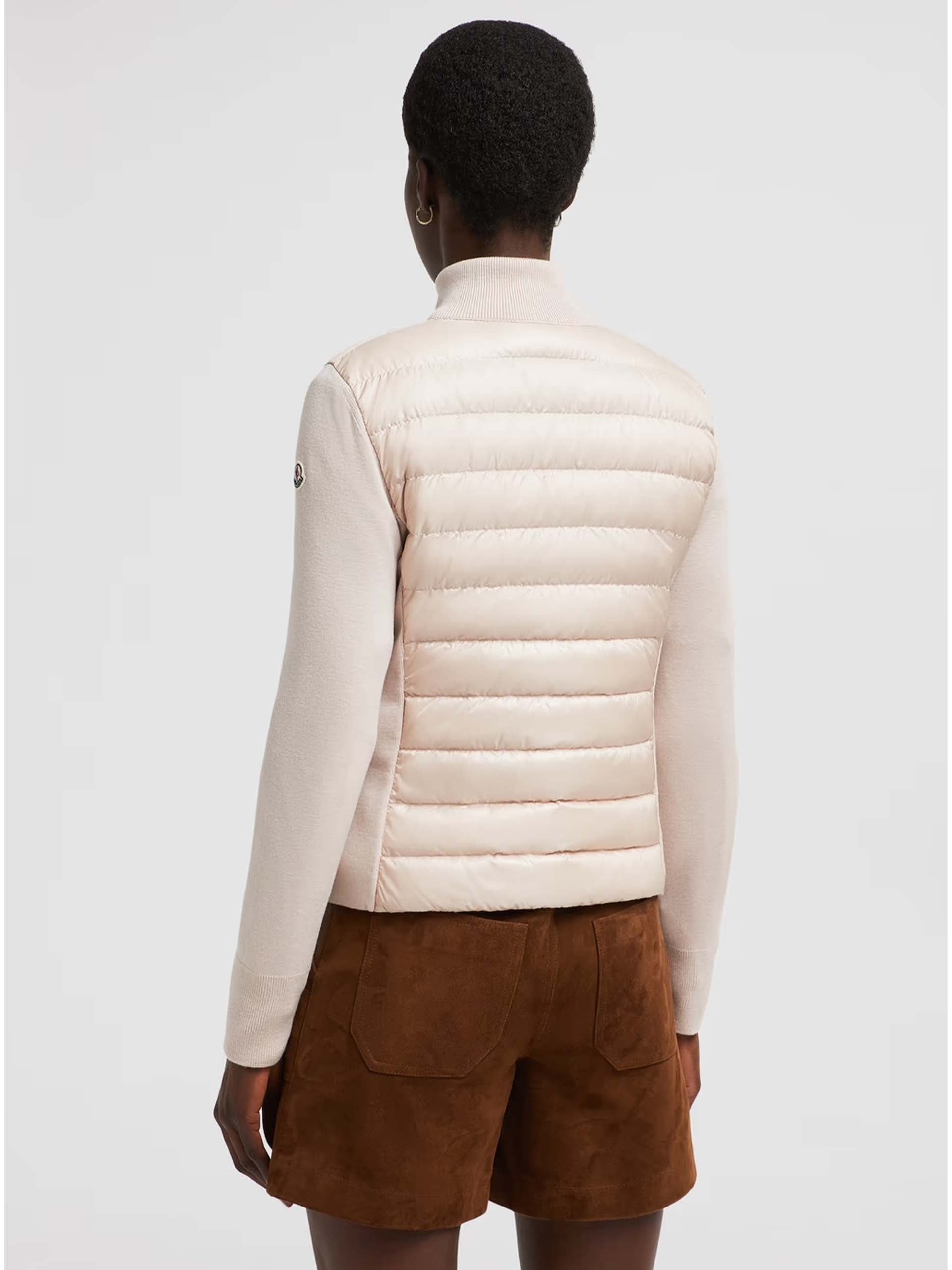 MONCLER - Daunen-Strickjacke aus Wolle  für Damen