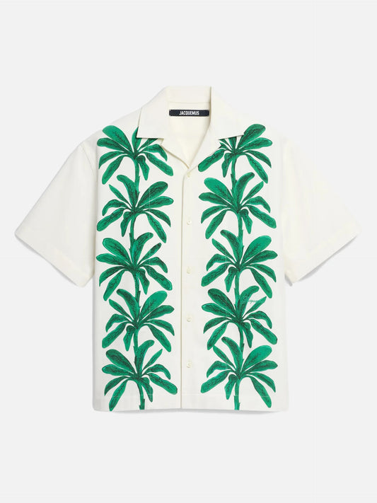 JACQUEMUS - Bedrucktes Kurzarm-Hemd Jean für Herren
