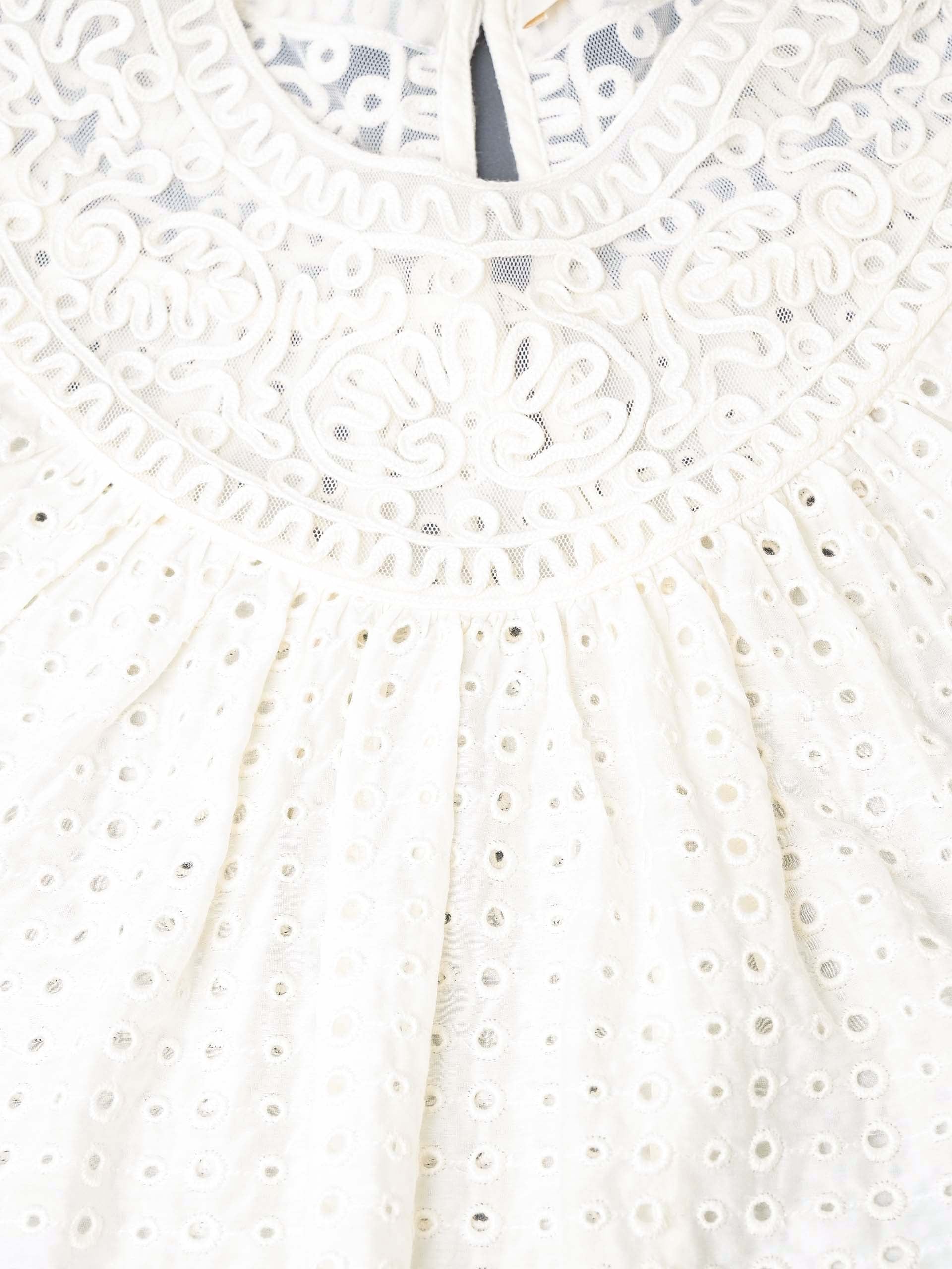 ULLA JOHNSON - Top Amina aus Baumwollgemisch für Damen in Cremeweiss - Cream white