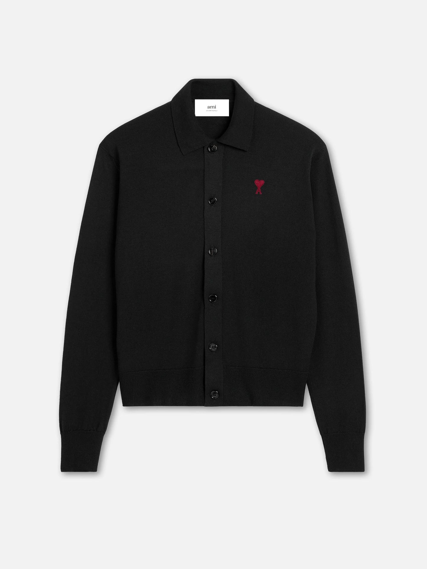 AMI PARIS - Cardigan Ami De Coeur mit rotem Logo