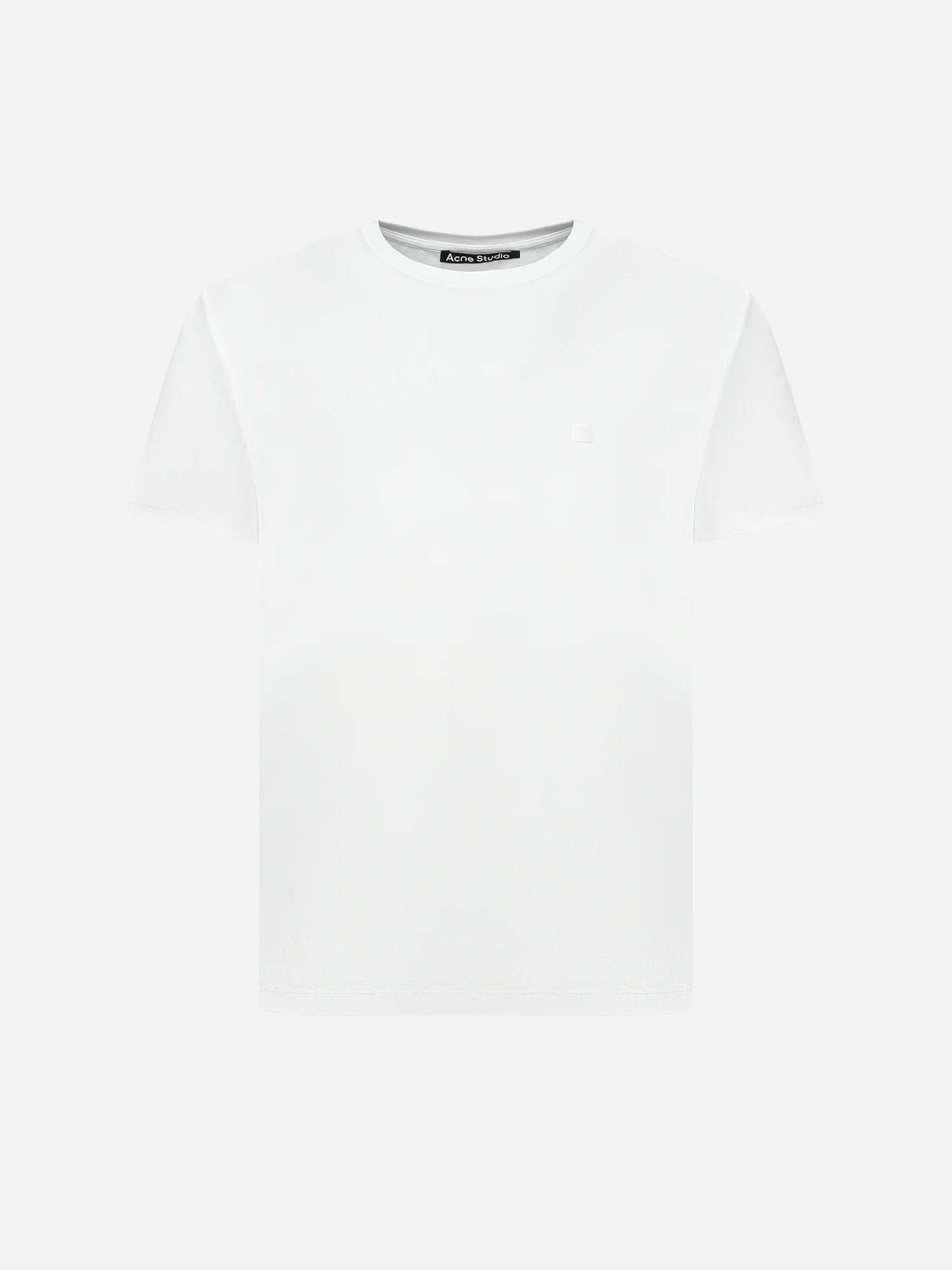 ACNE STUDIOS - T-Shirt mit Face Logo aus Baumwolle in Weiß - White