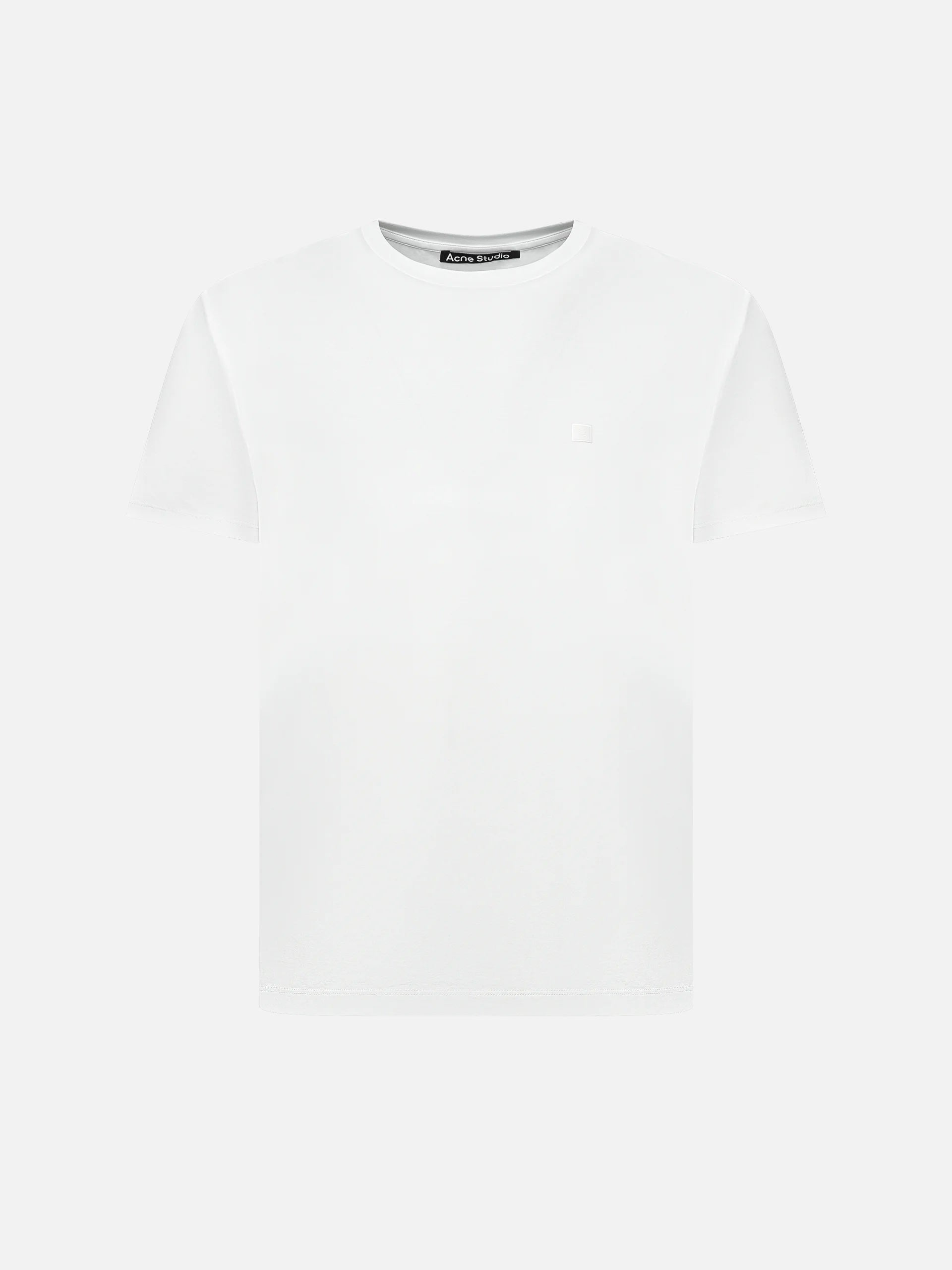 ACNE STUDIOS - T-Shirt mit Face Logo aus Baumwolle in Weiß - White