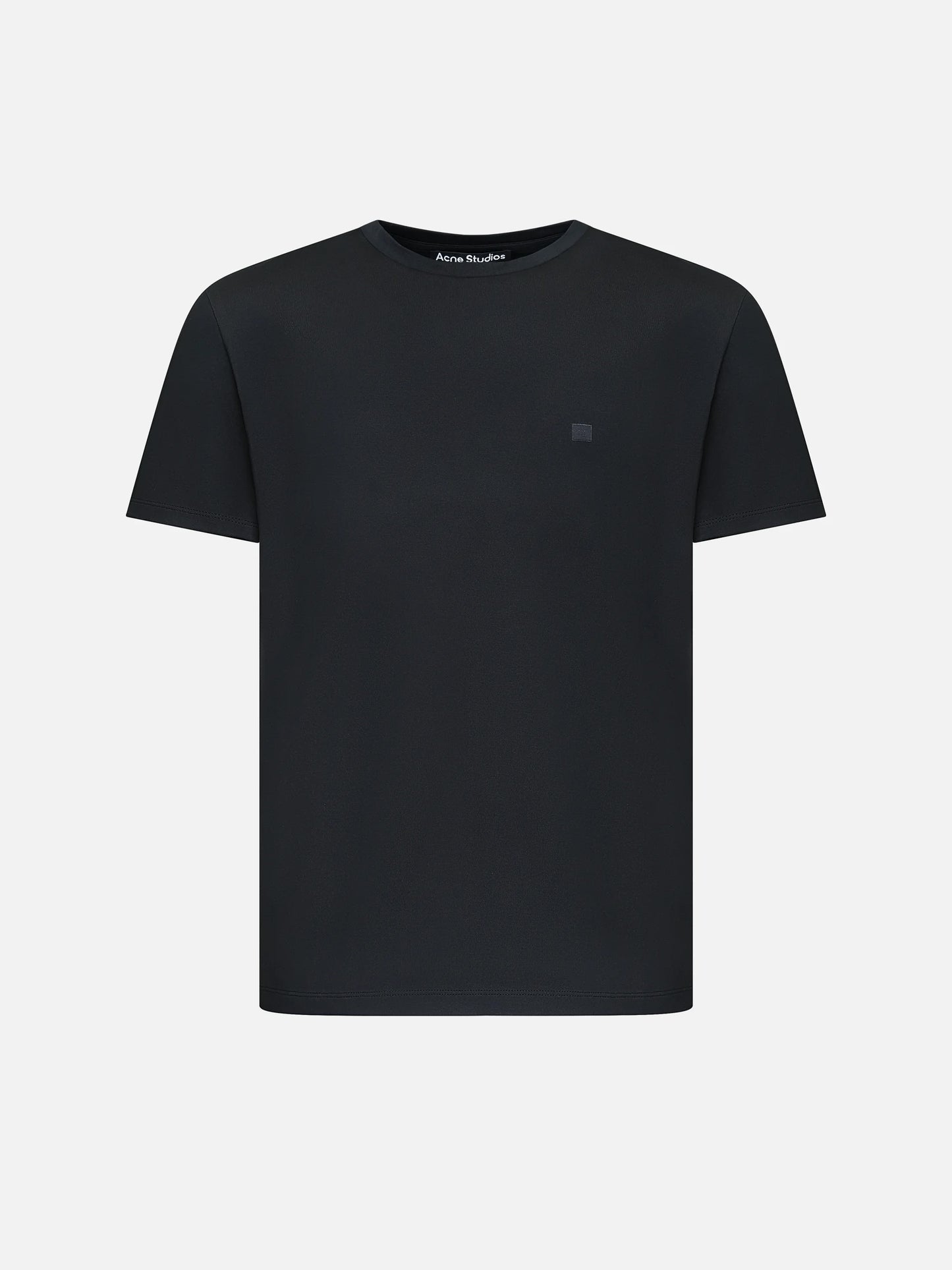 ACNE STUDIOS - T-Shirt mit Face Logo aus Baumwolle in Schwarz - Black