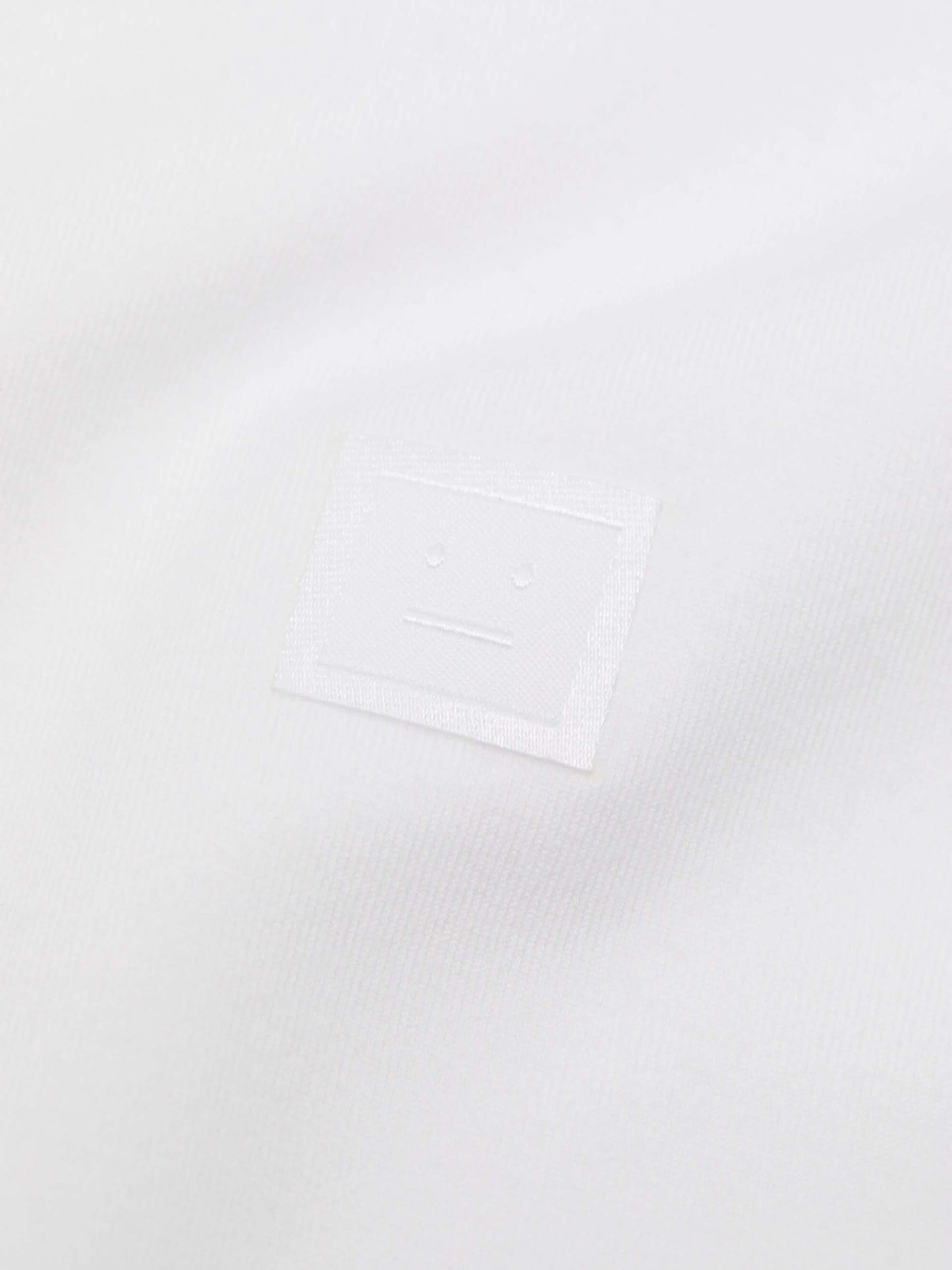 ACNE STUDIOS - T-Shirt mit Face Logo aus Baumwolle in Weiß - White