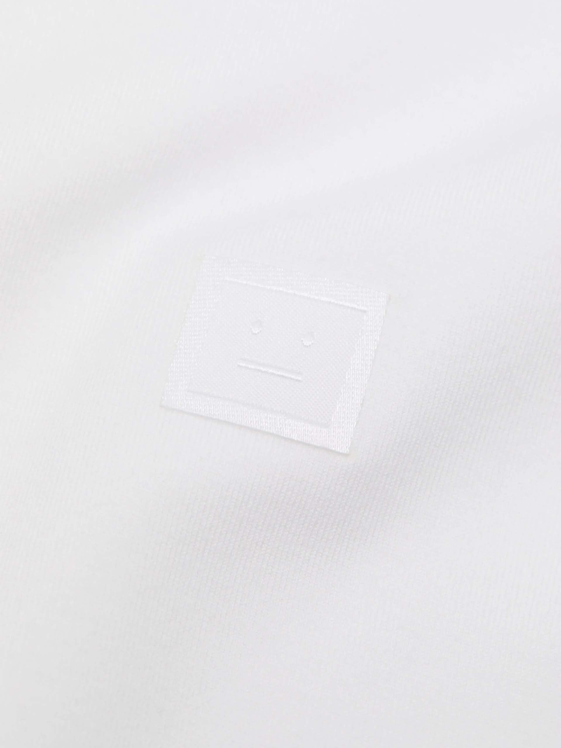 ACNE STUDIOS - T-Shirt mit Face Logo aus Baumwolle in Weiß - White