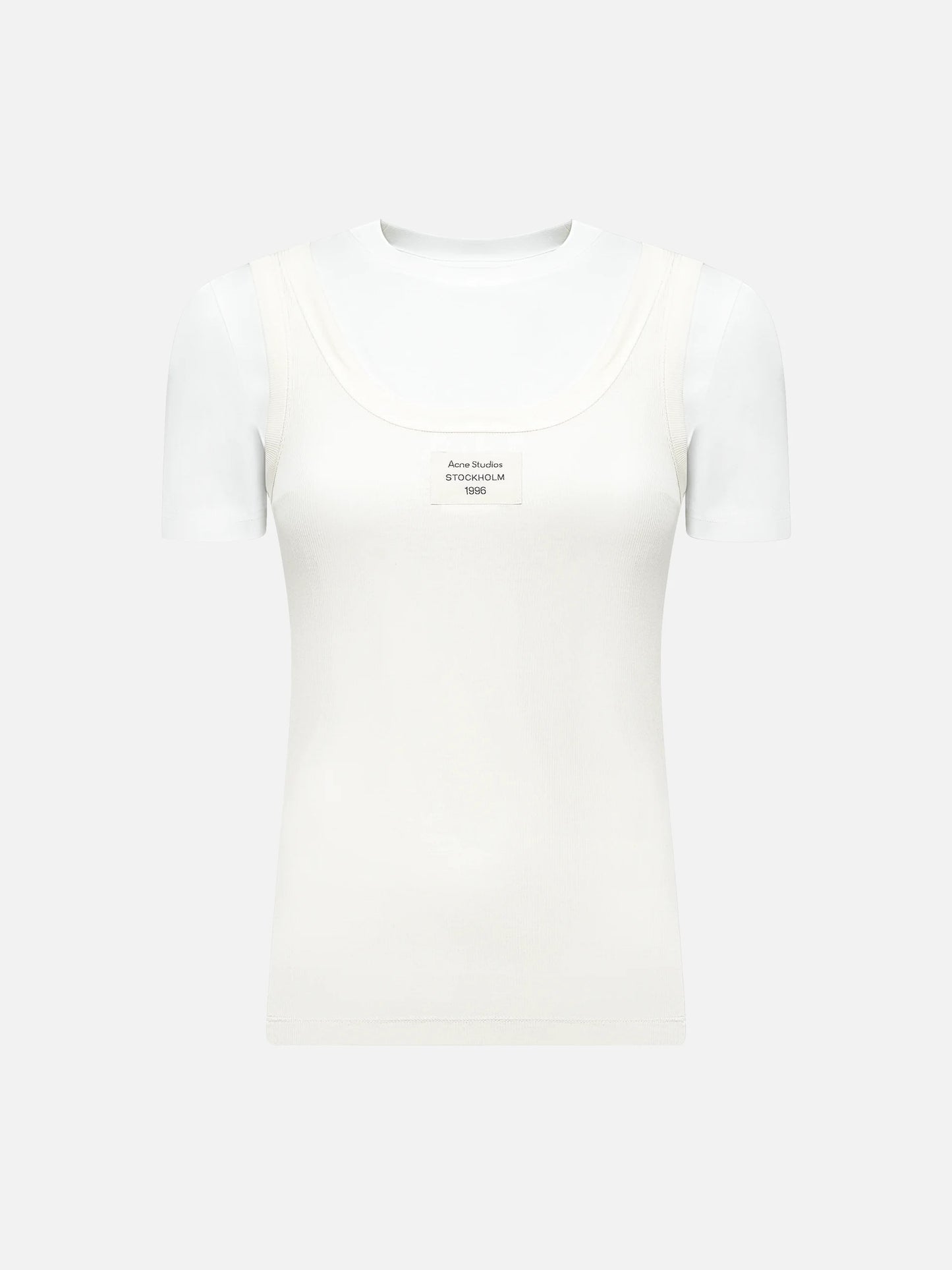 ACNE STUDIOS - Mehrlagiges T-Shirt mit Logo für Damen