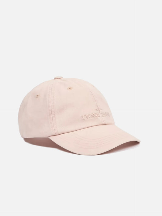 STONE ISLAND - Baseballkappe mit Logo-Stickerei für Herren in Antik Rosa - Antique Rose