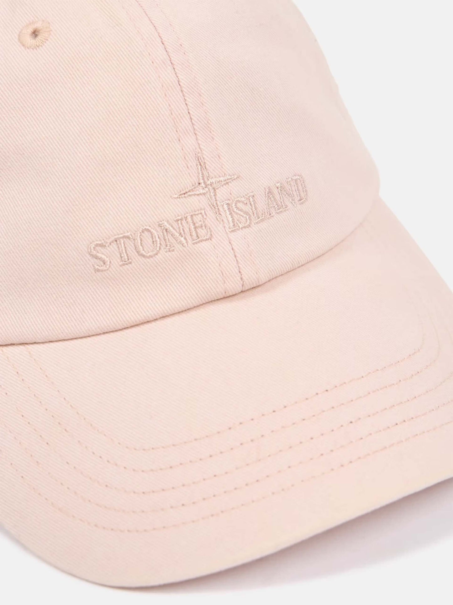 STONE ISLAND - Baseballkappe mit Logo-Stickerei für Herren in Antik Rosa - Antique Rose