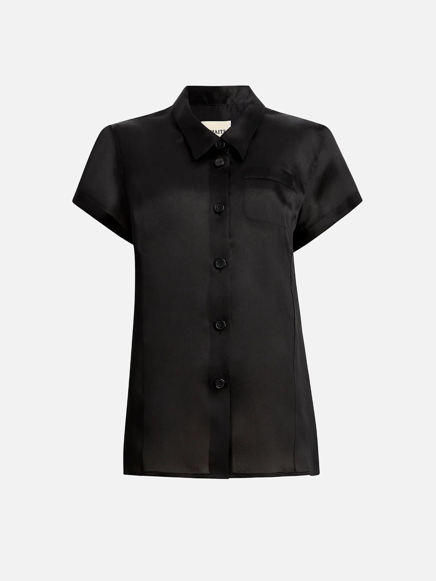 KHAITE - Keefe Top aus Seidenorganza für Damen in Schwarz - Black