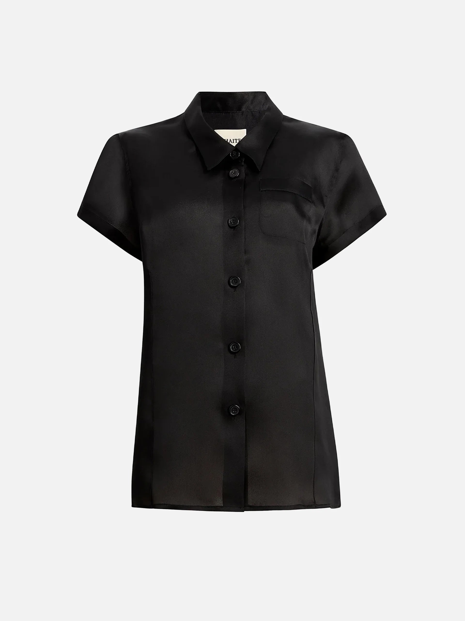 KHAITE - Keefe Top aus Seidenorganza für Damen in Schwarz - Black