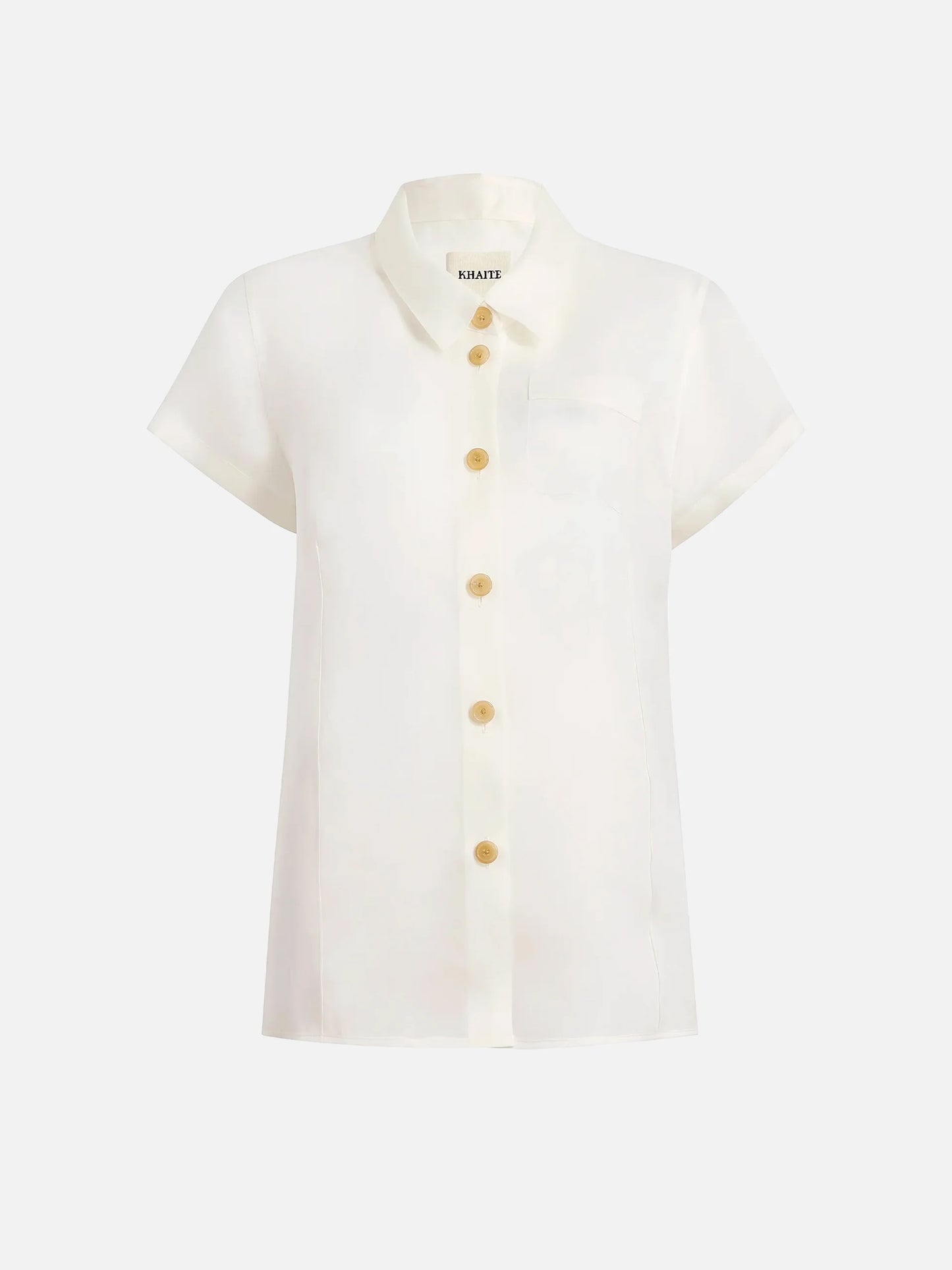KHAITE - Keefe Top aus Seidenorganza für Damen in Cremeweiß - Cream white