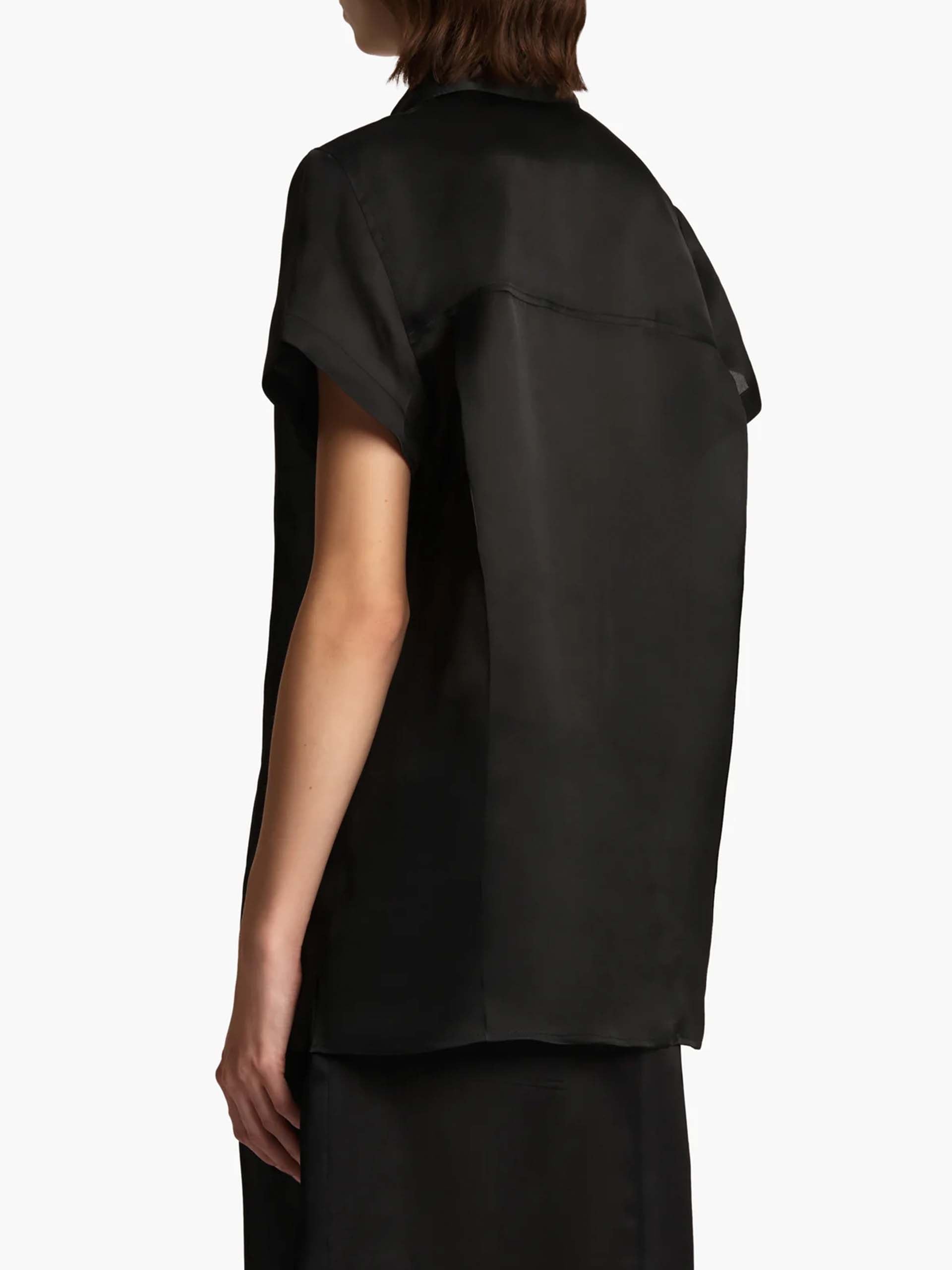 KHAITE - Keefe Top aus Seidenorganza für Damen in Schwarz - Black