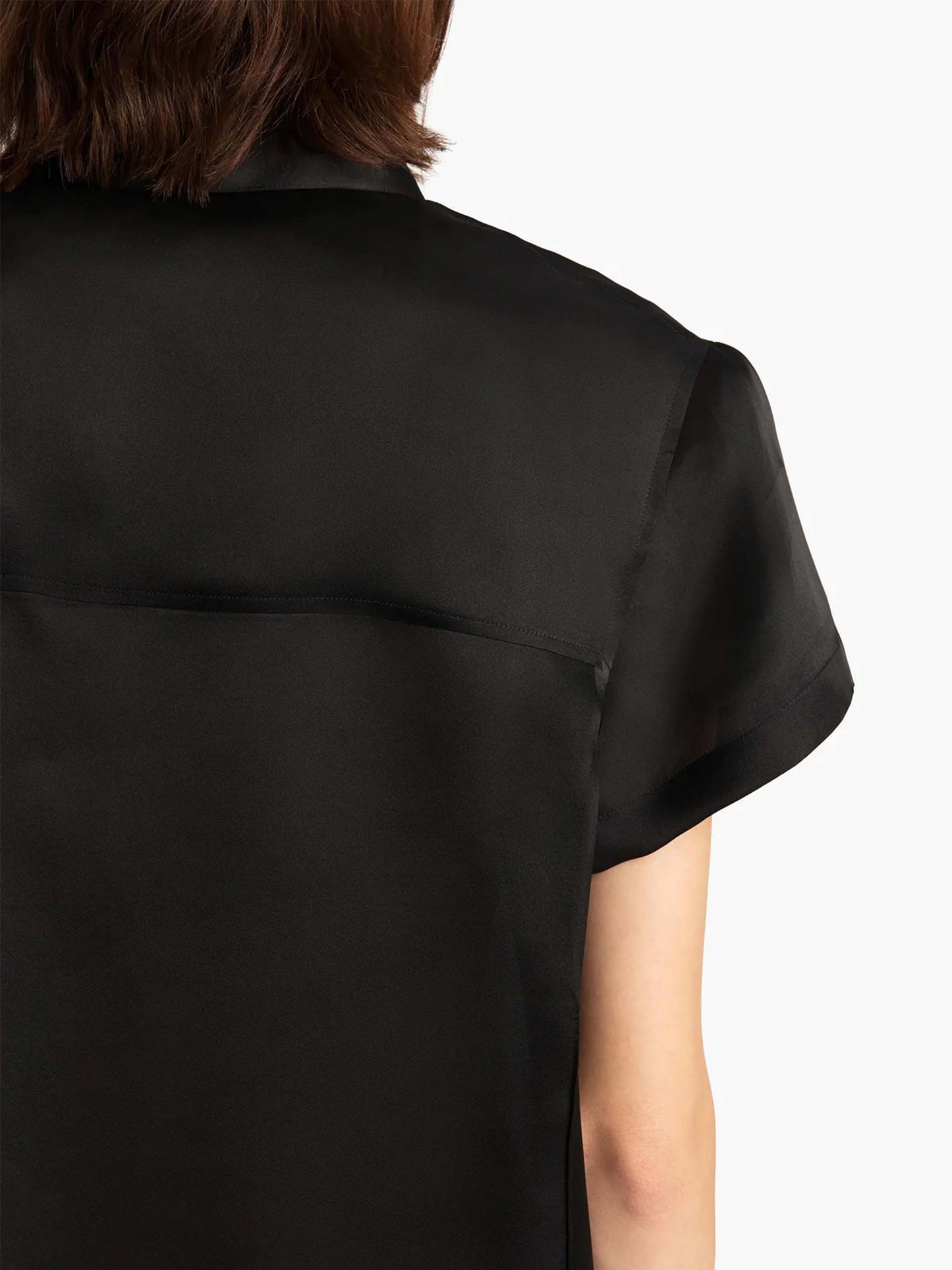KHAITE - Keefe Top aus Seidenorganza für Damen in Schwarz - Black