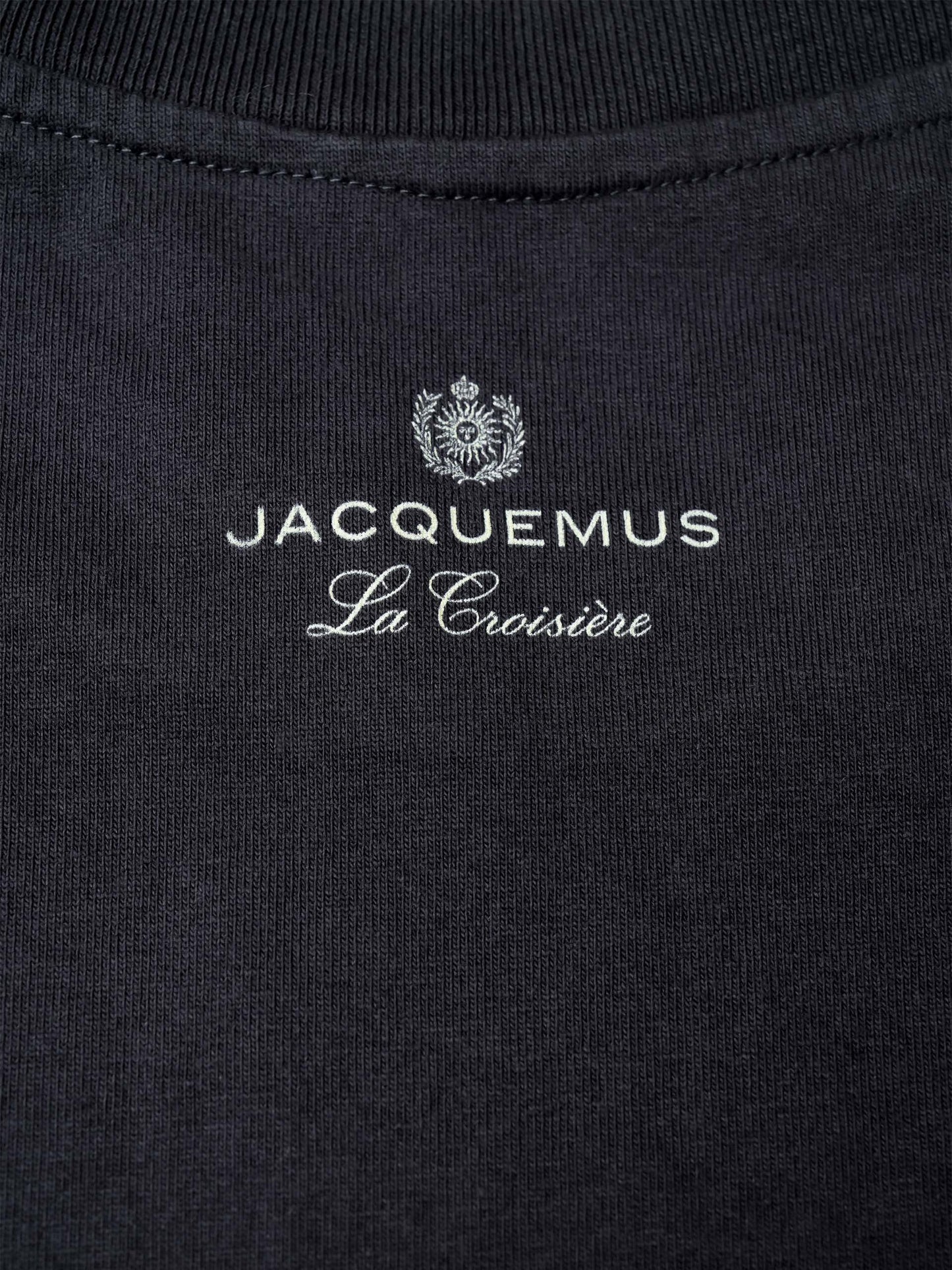 JACQUEMUS - T-Shirt Marino mit Logo-Print für Herren