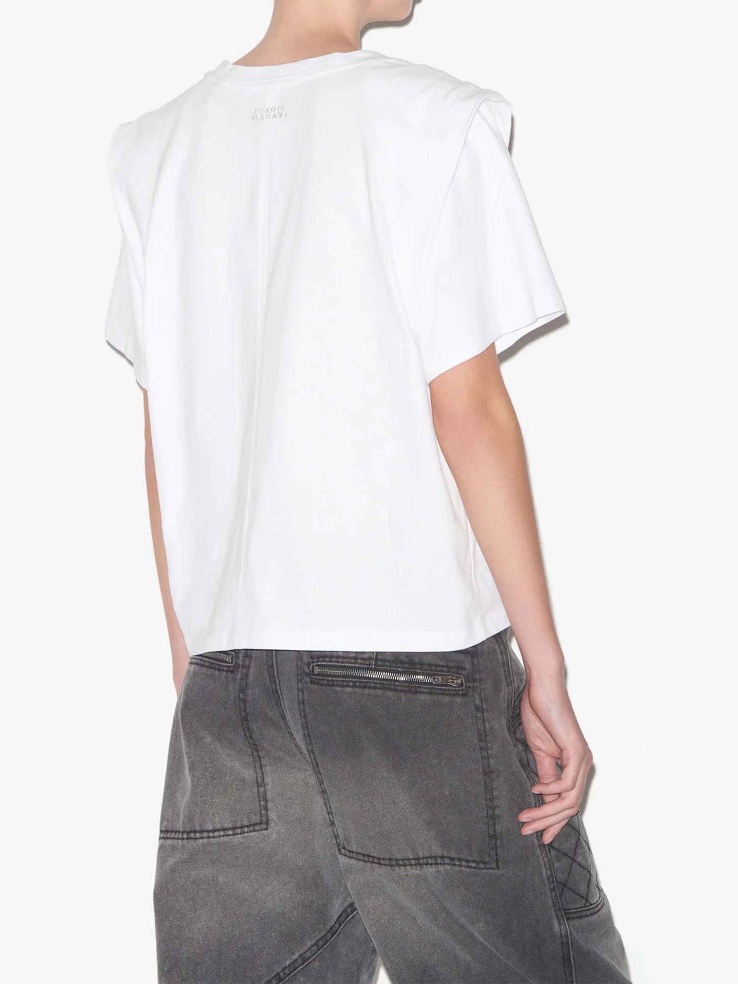 ISABEL MARANT - Zelitos T-Shirt mit Schulterpolster für Damen in Weiß - White