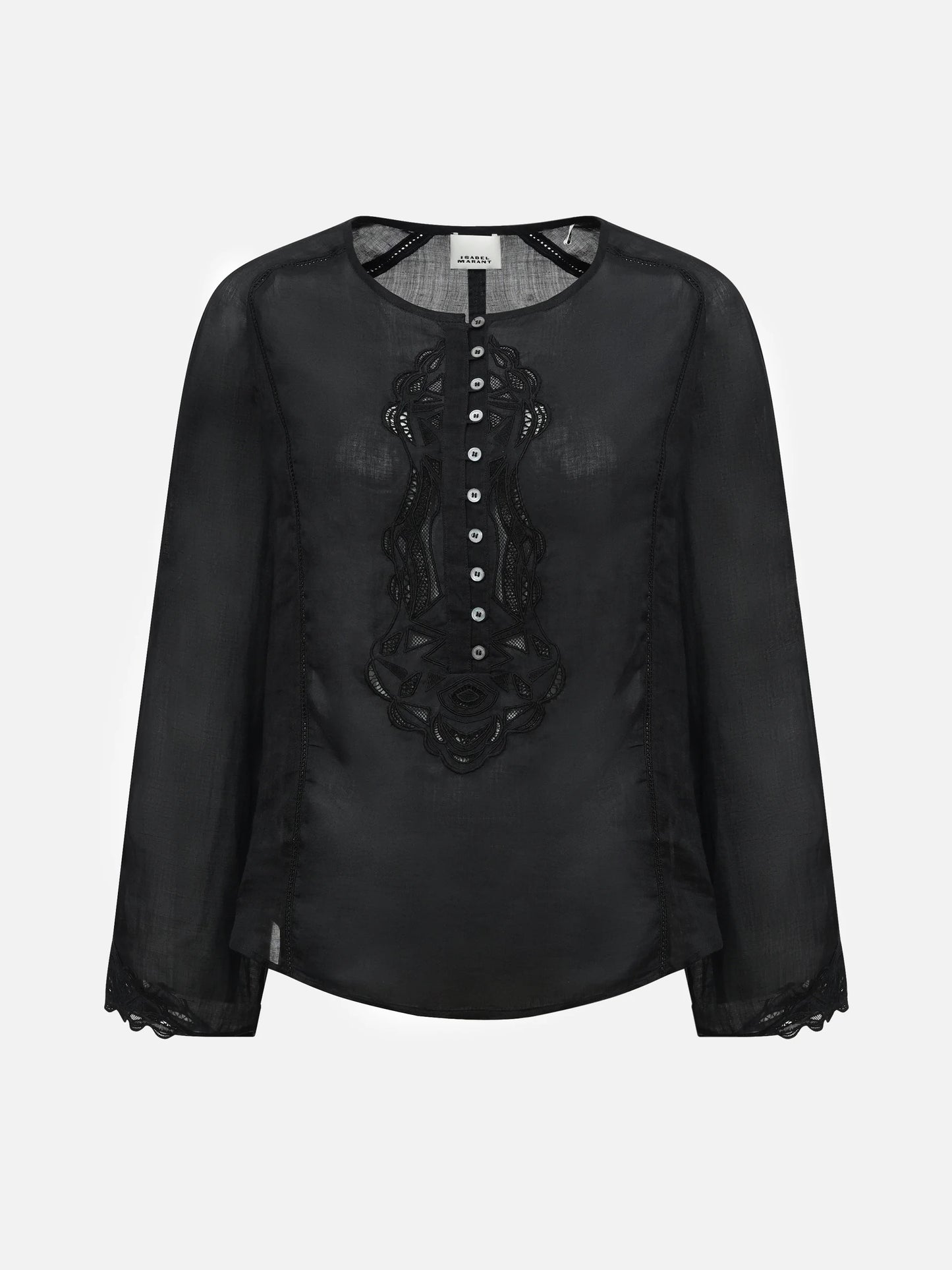 ISABEL MARANT - Bestickte Bluse Luciele aus Ramie für Damen
