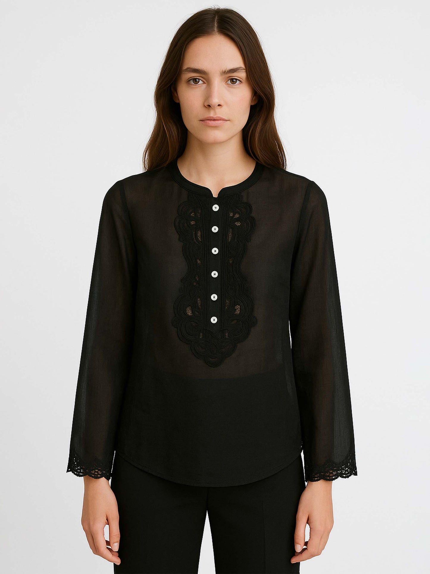 ISABEL MARANT - Bestickte Bluse Luciele aus Ramie für Damen