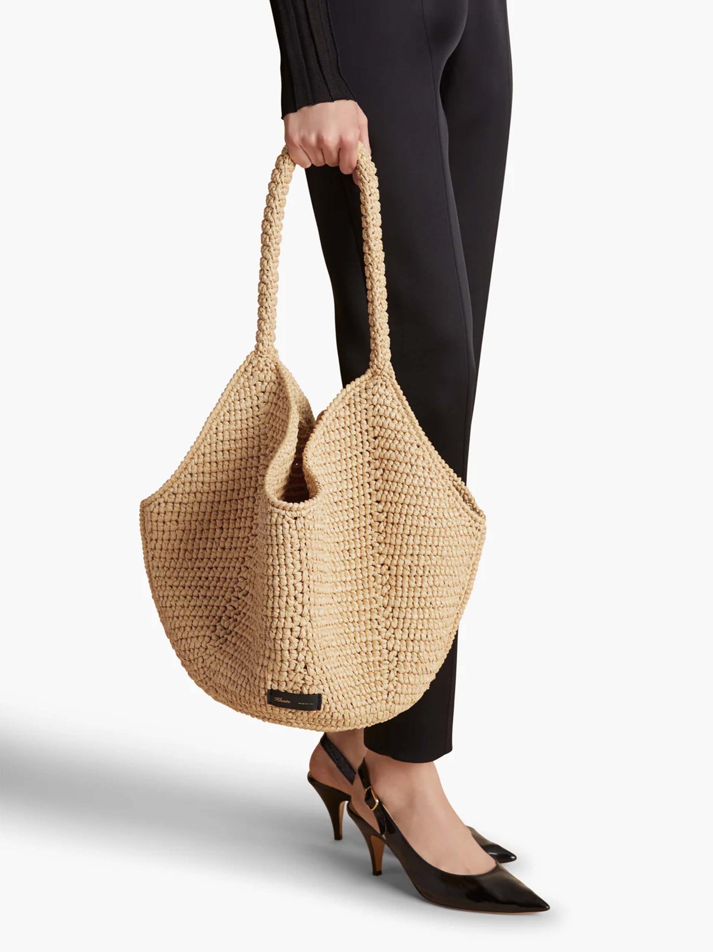 KHAITE - Lotus Medium Tasche aus Viskose-Raffia