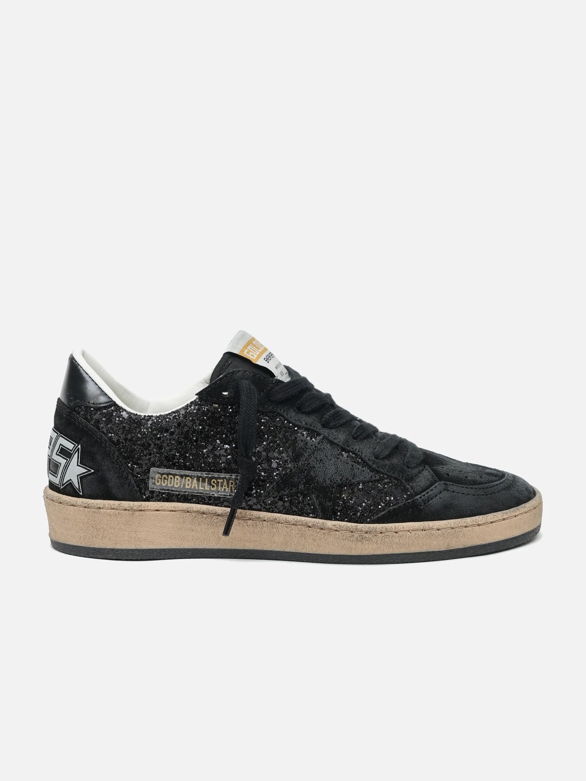 GOLDEN GOOSE - Ball Star Sneaker mit Glitzer für Damen