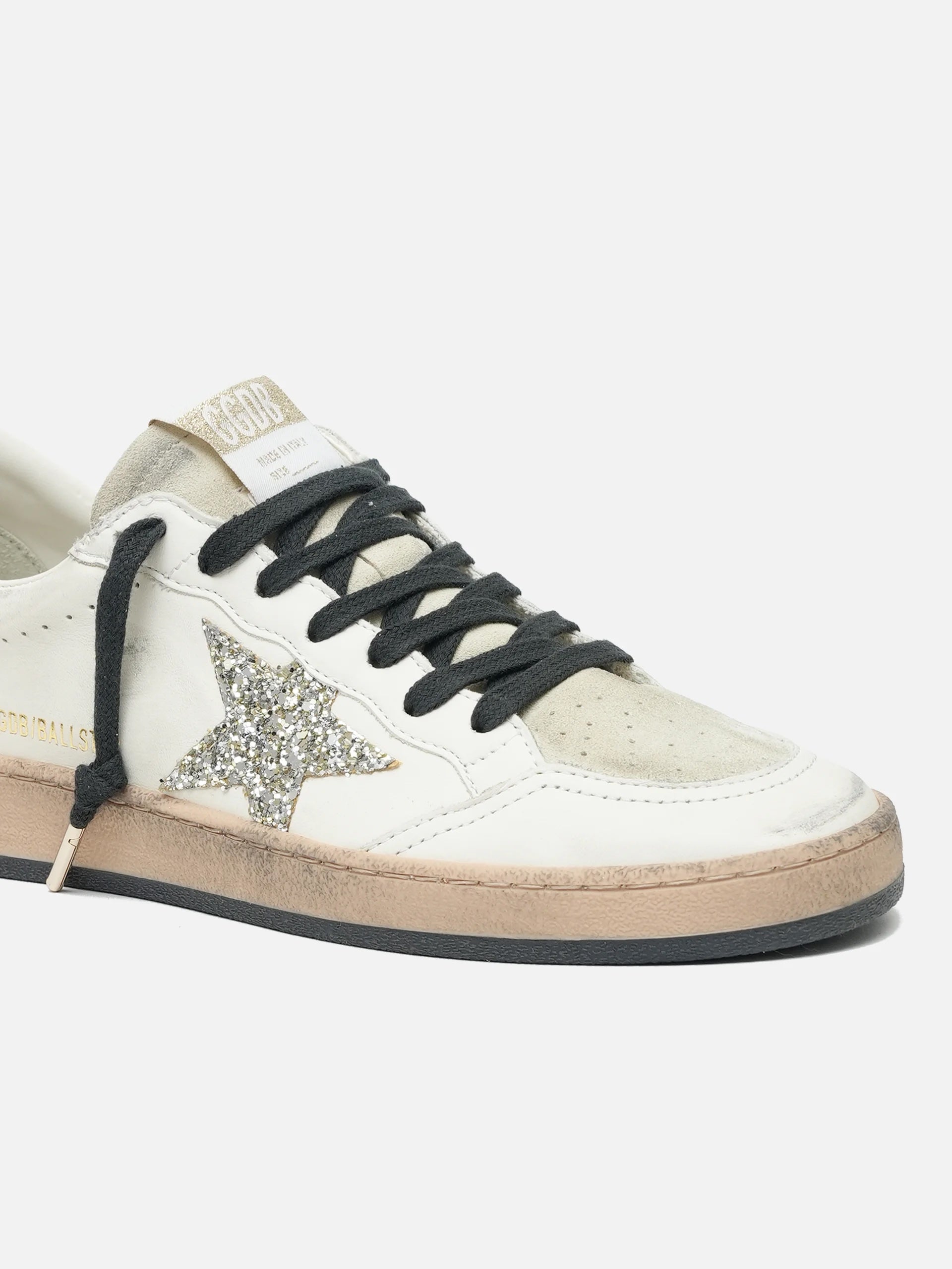 GOLDEN GOOSE - Ball Star Sneaker mit Glitzer für Damen
