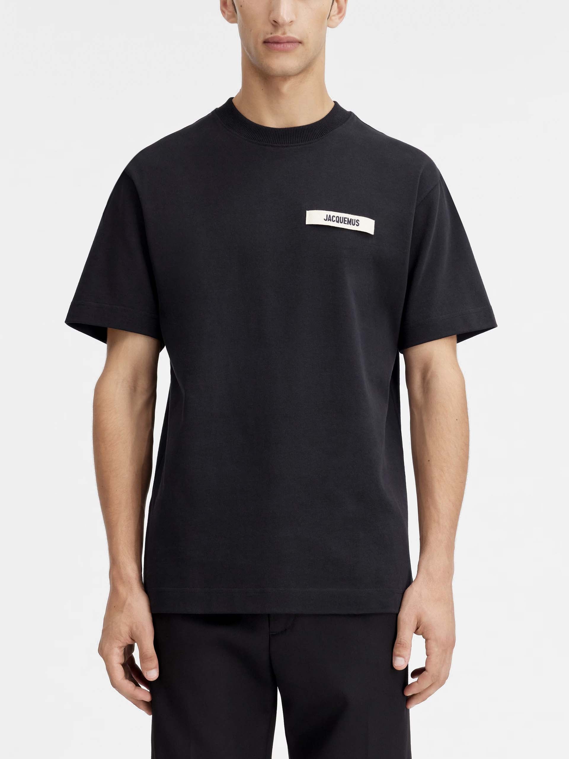 JACQUEMUS - Logo-T-Shirt Gros Grain für Herren in Schwarz - Black