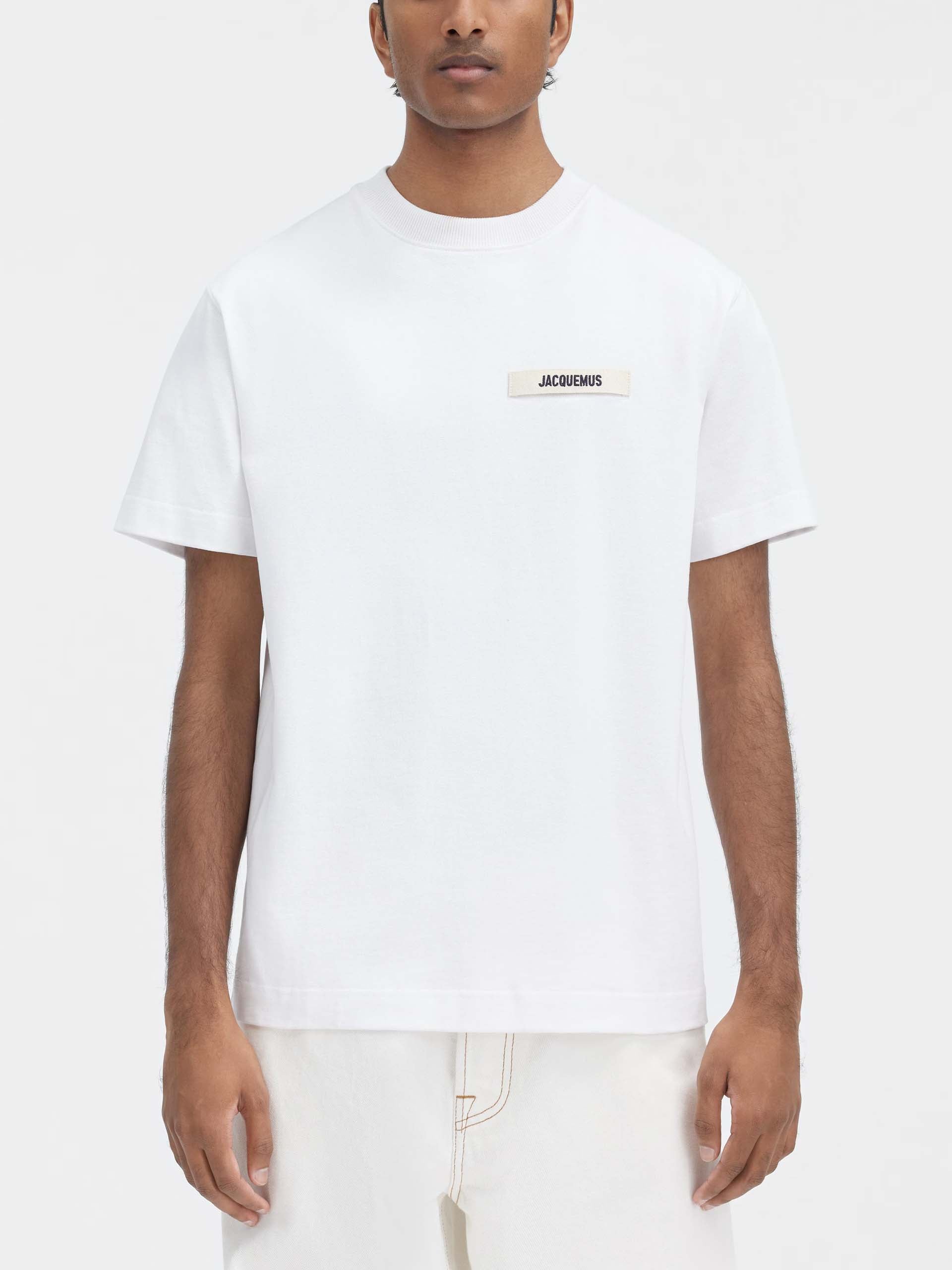 JACQUEMUS - Logo-T-Shirt Gros Grain für Herren in Weiß - White