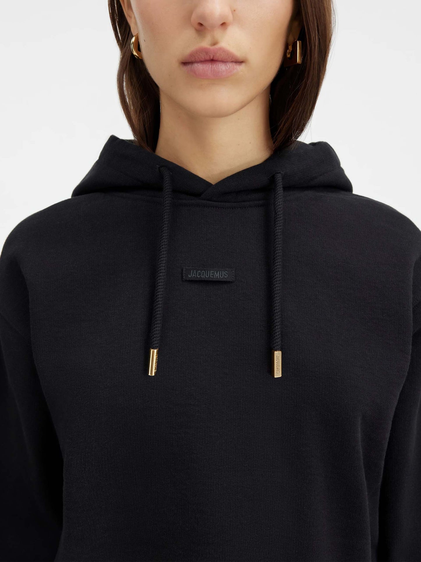 JACQUEMUS - Logo-Hoodie Gros Grain für Damen in Schwarz - Black