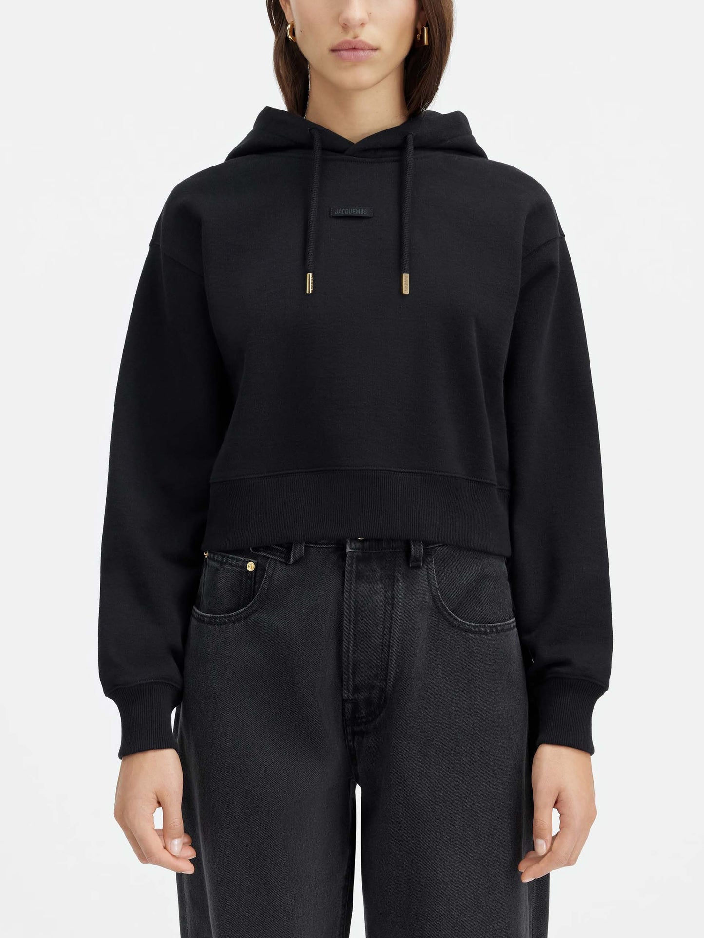 JACQUEMUS - Logo-Hoodie Gros Grain für Damen in Schwarz - Black