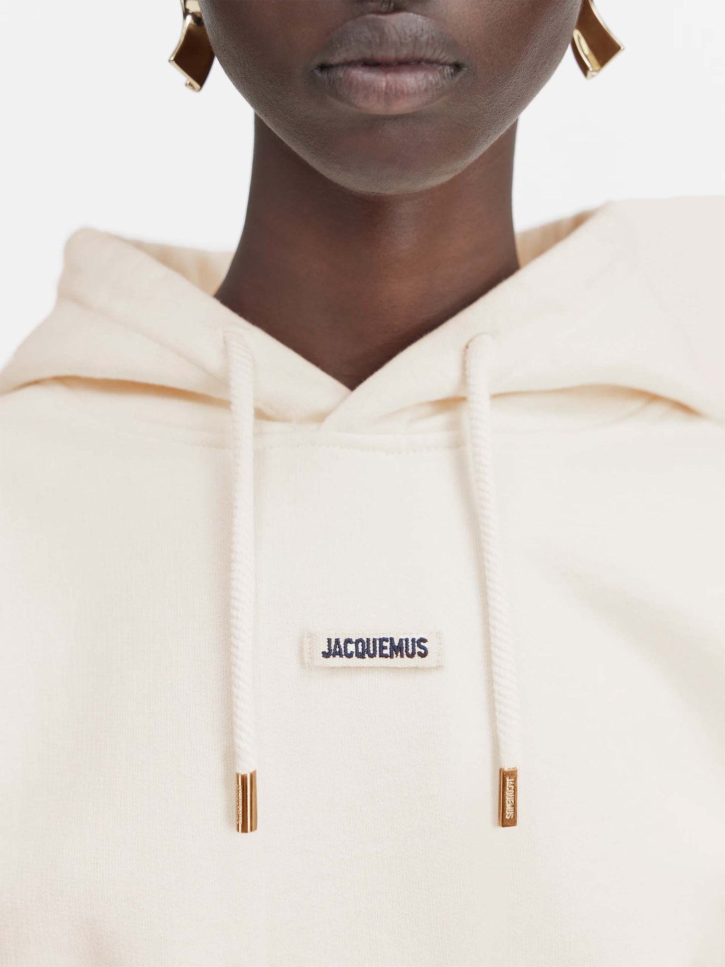 JACQUEMUS - Logo-Hoodie Gros Grain für Damen in Hellbeige - Light beige