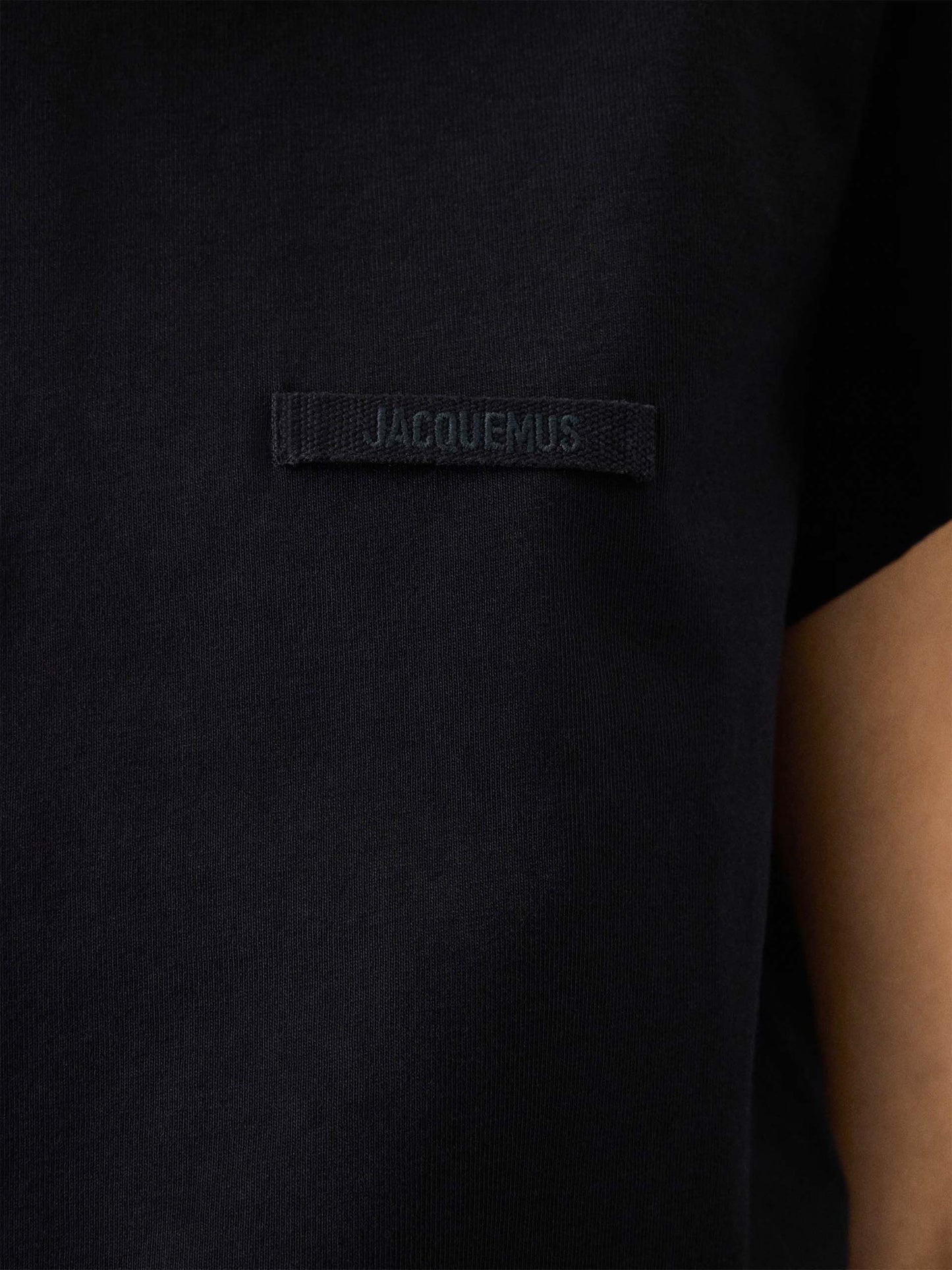 Jacquemus – T-Shirt Gros Grain aus Baumwolle für Damen Schwarz - Black