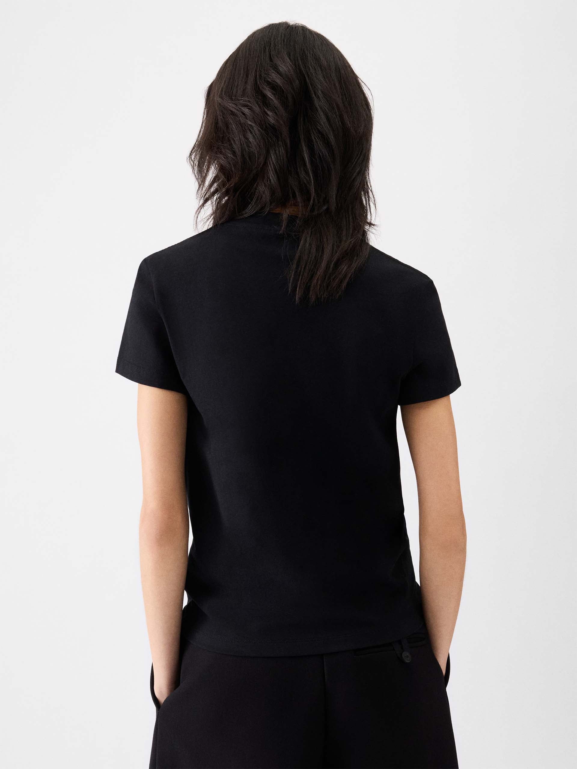 JACQUEMUS - T-Shirt Gros Grain im Regular-Fit für Damen in Schwarz - Black