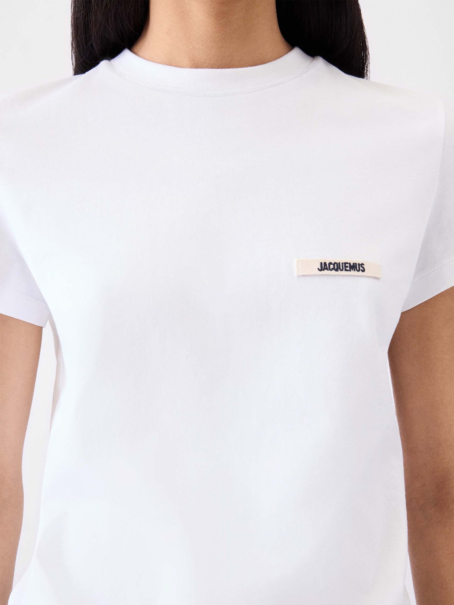 JACQUEMUS - T-Shirt Gros Grain im Regular-Fit für Damen in Weiß - White