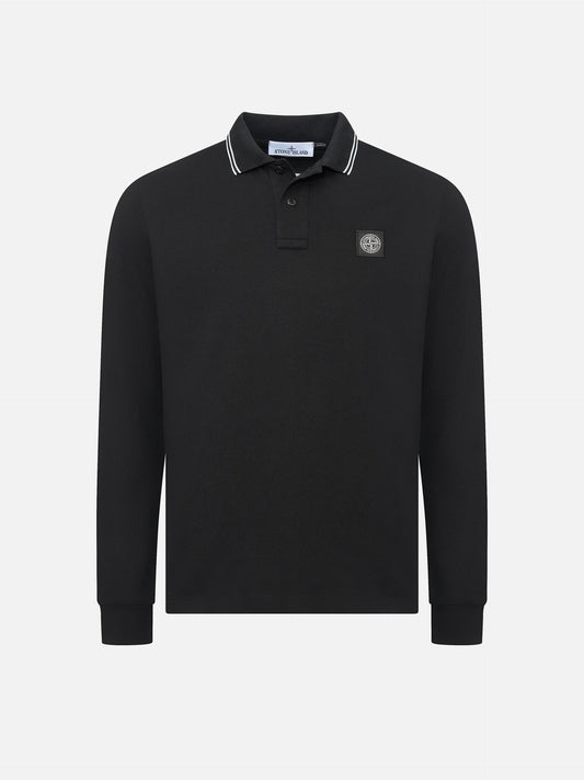 STONE ISLAND - Langärmeliges Poloshirt für Herren