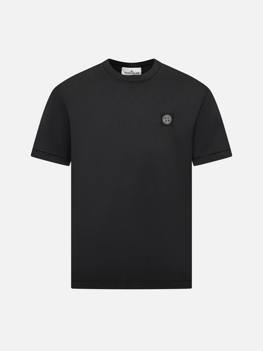 STONE ISLAND - T-Shirt mit Kompass-Logo für Herren in Schwarz - Black