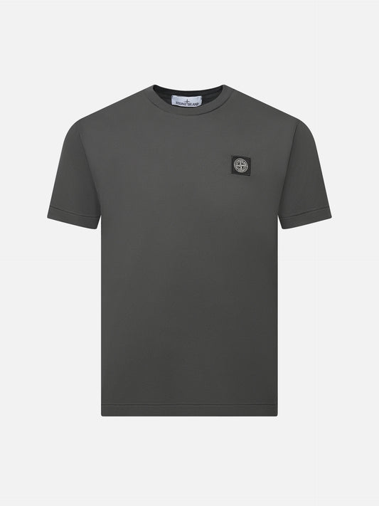 STONE ISLAND - T-Shirt mit Kompass-Logo für Herren in Anthrazitgrau - Anthracite grey