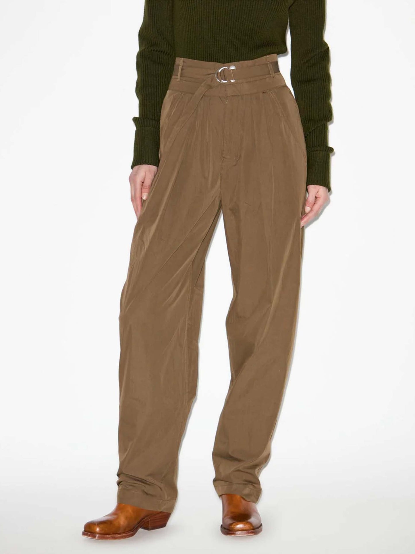 MARANT ETOILE - Celia Hose aus Baumwolle für Damen in Khaki