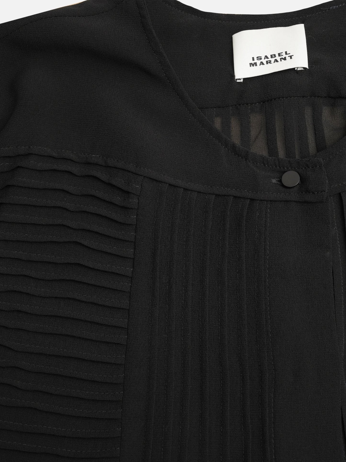 ISABEL MARANT - Carolia Bluse aus Seidengeorgette für Damen in Schwarz - Black