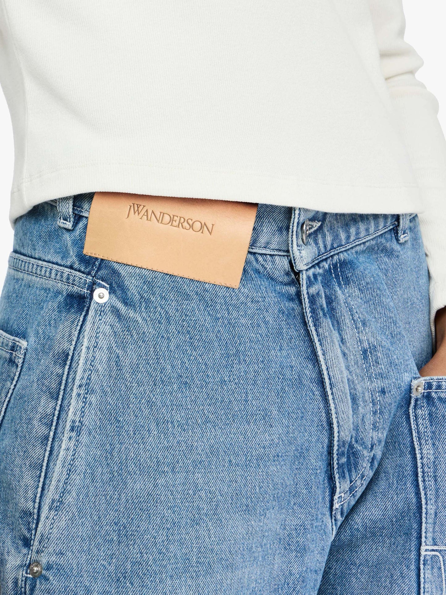JW ANDERSON - Twisted Workwear Jeans mit Logo für Damen